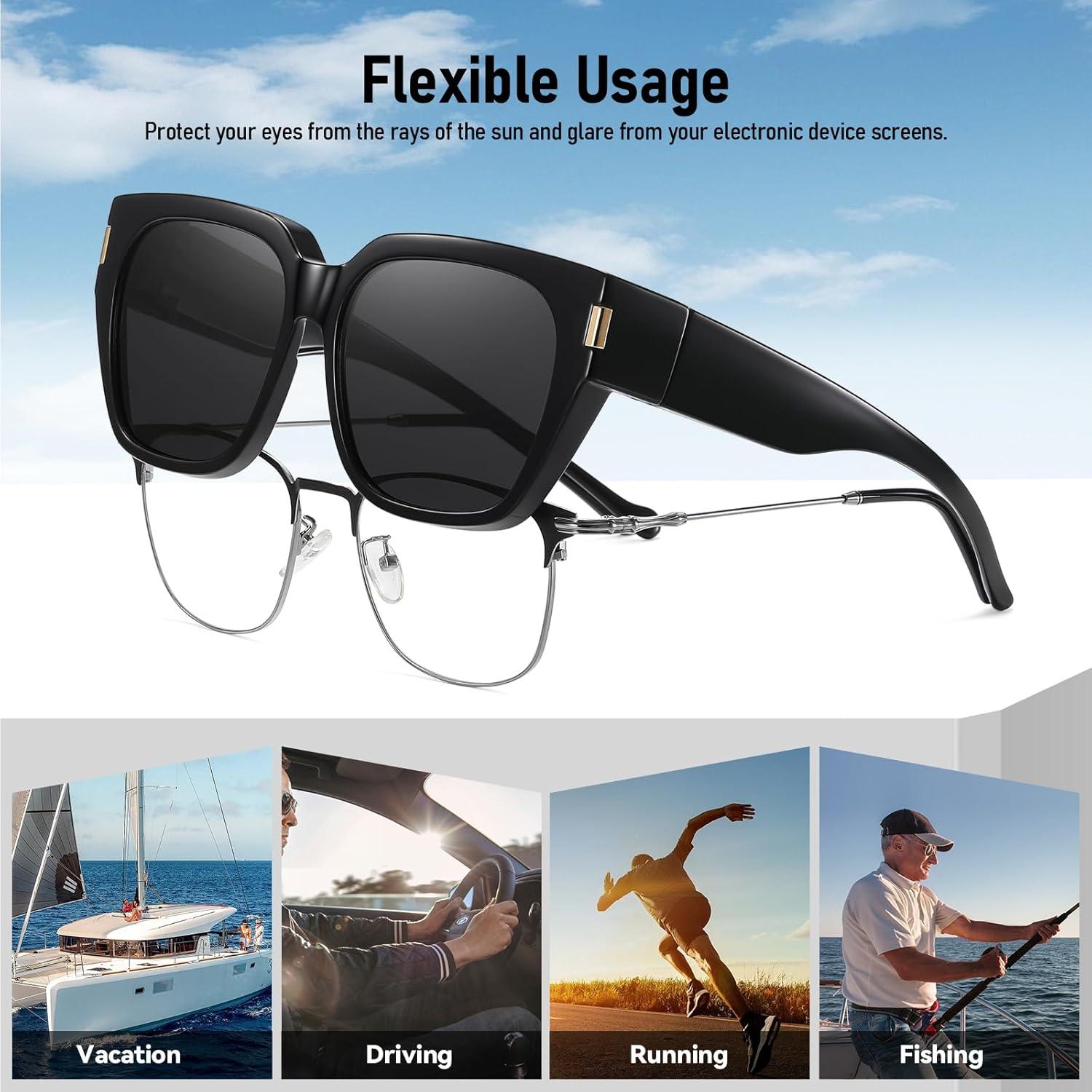 Gafas de Sol Polarizadas HAOLOTA UV400 para Sobre Gafas