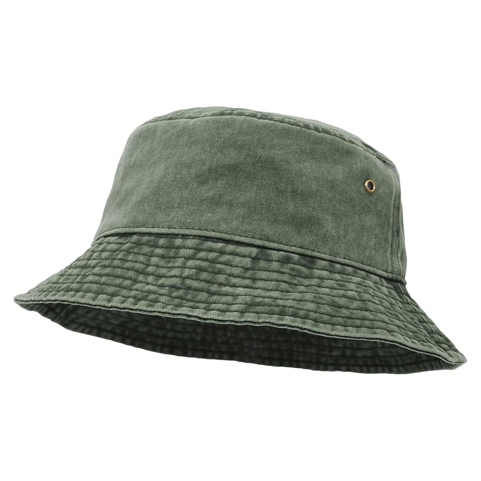 Sombrero de Cubo Algodón Verde Militar Plegable para Exterior