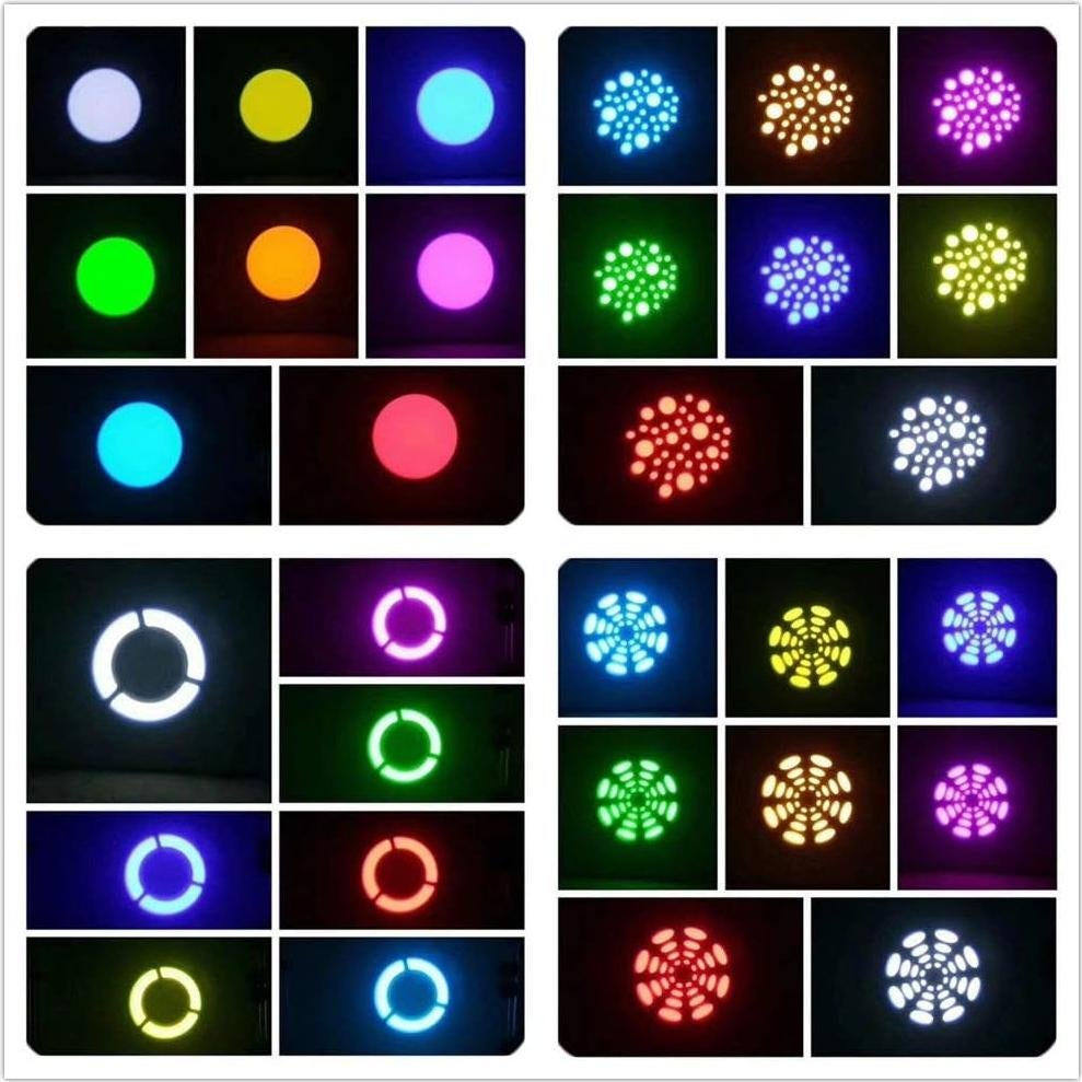 Luces Móviles XPC 60W 8 Gobos 8 Colores DMX para Eventos