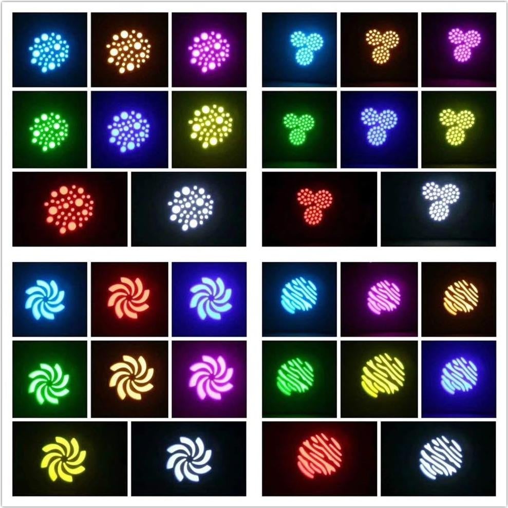 Luces Móviles XPC 60W 8 Gobos 8 Colores DMX para Eventos