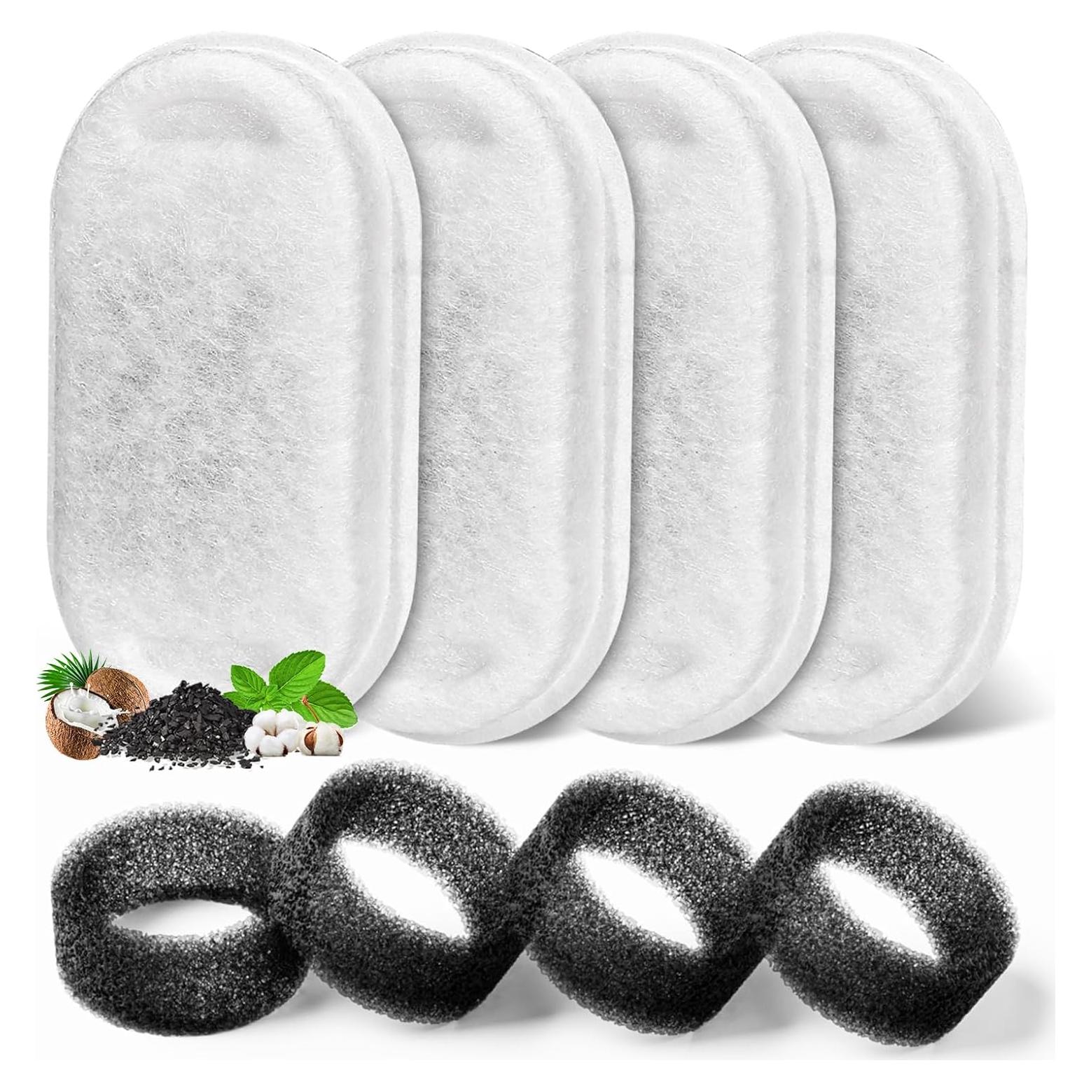 Filtros de Reemplazo para Fuente de Agua para Gatos - 4 Unidades