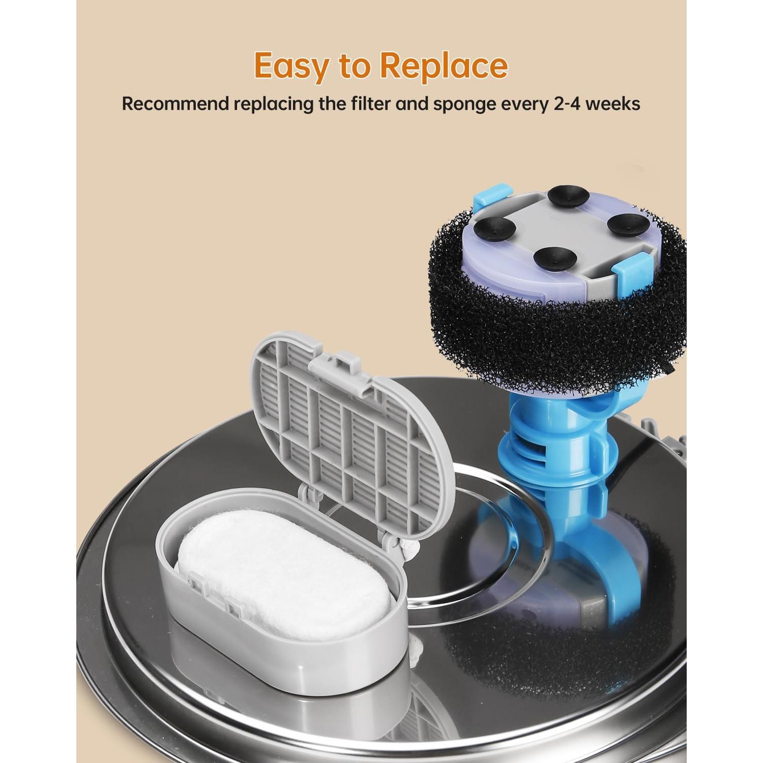 Filtros de Reemplazo para Fuente de Agua para Gatos - 4 Unidades