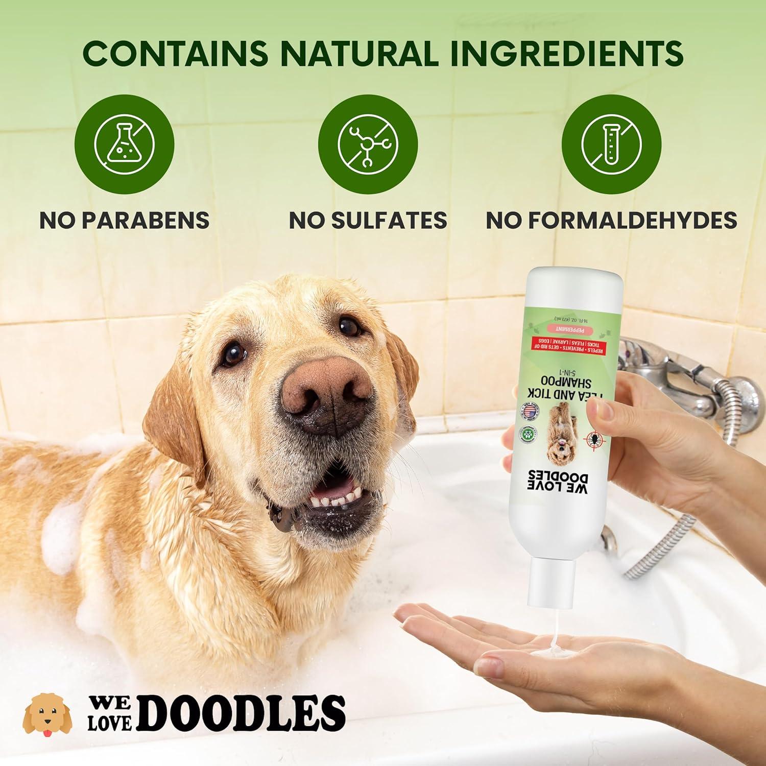 Champú Antipulgas para Perros Amamos los Doodles 236.6 ml