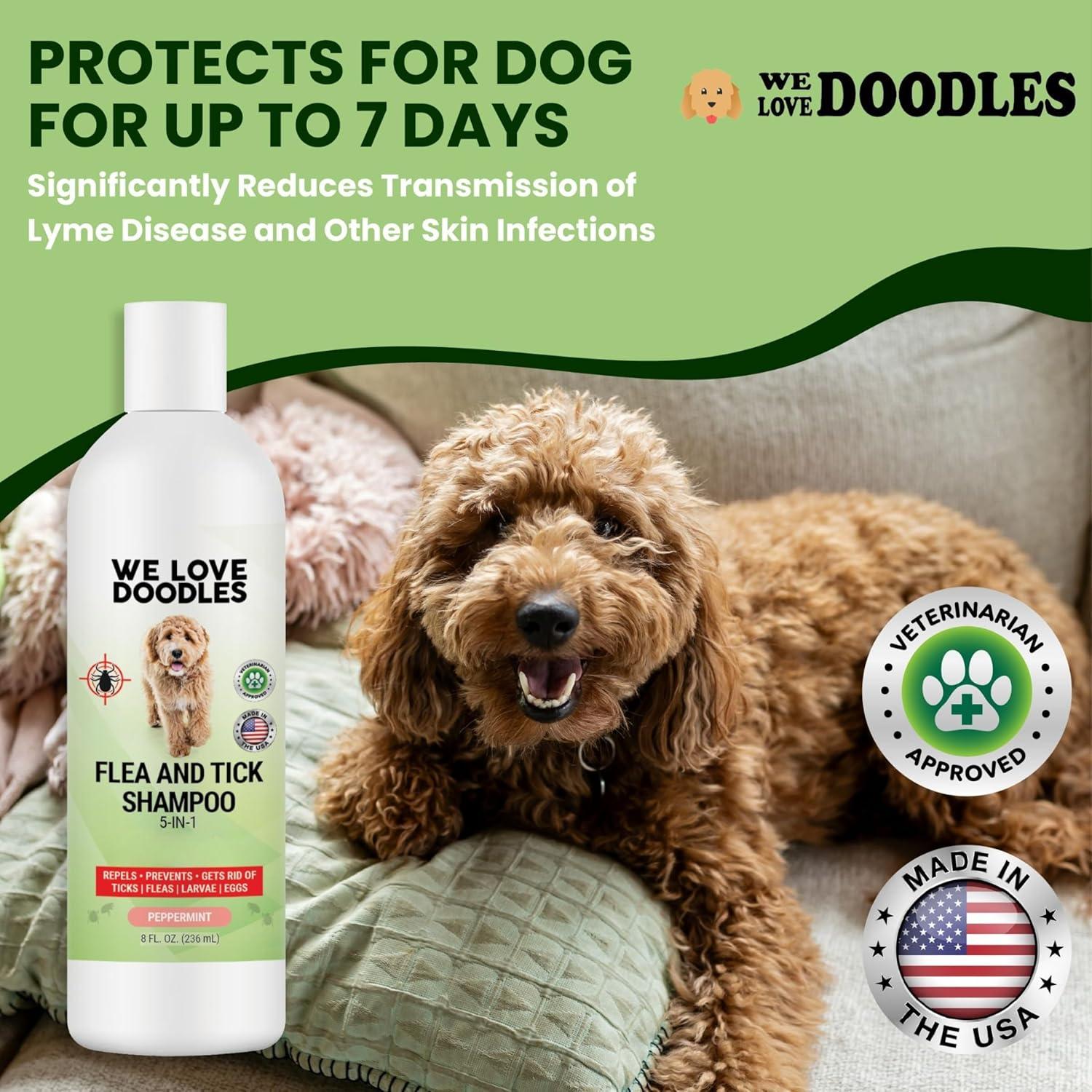 Champú Antipulgas para Perros Amamos los Doodles 236.6 ml