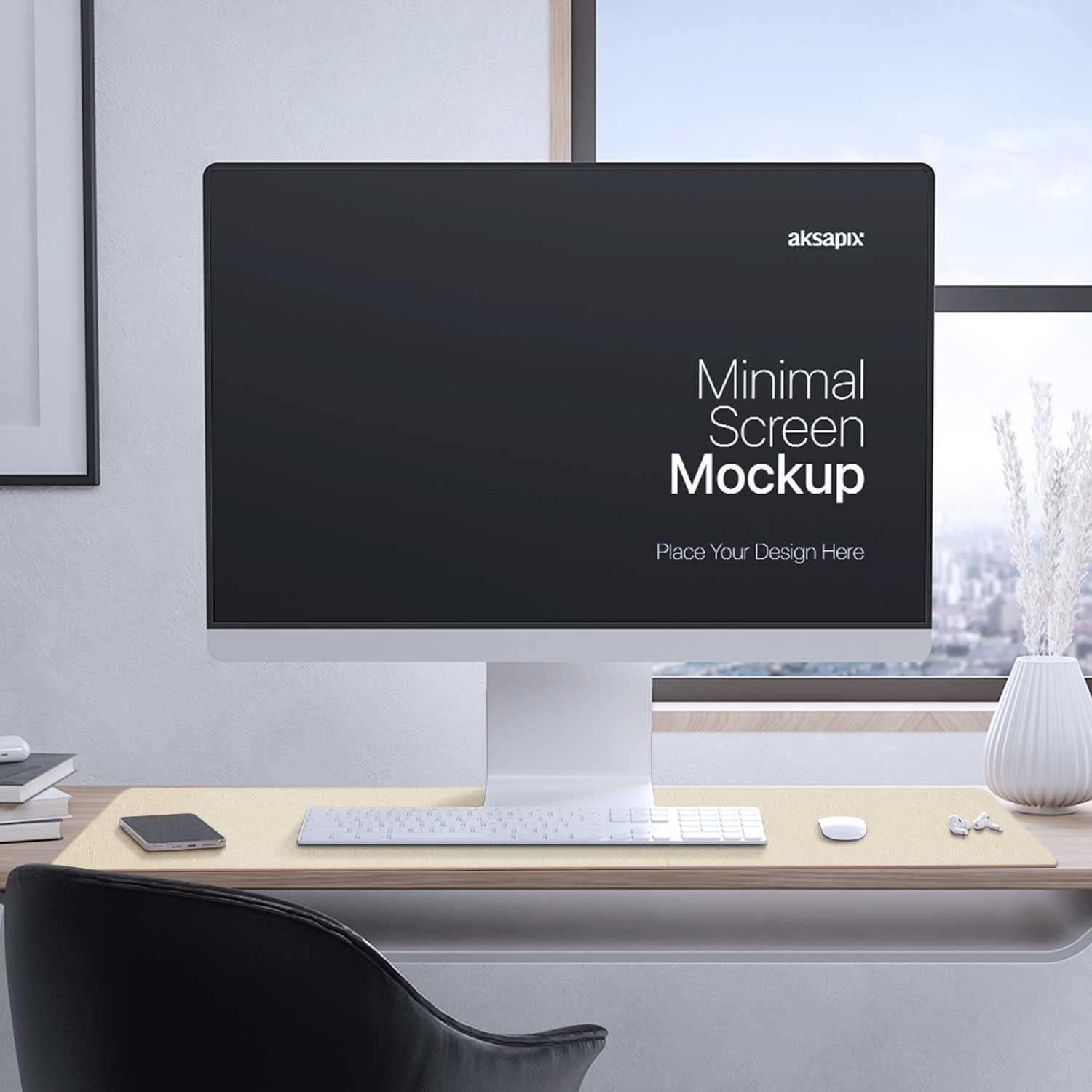 Almohadilla de Escritorio Doble Cara Aothia 60x35 cm Beige