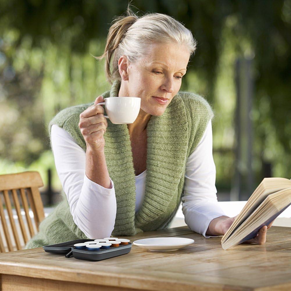 Funda Protectora para Cápsulas Nespresso PU Marrón 8 Unidades