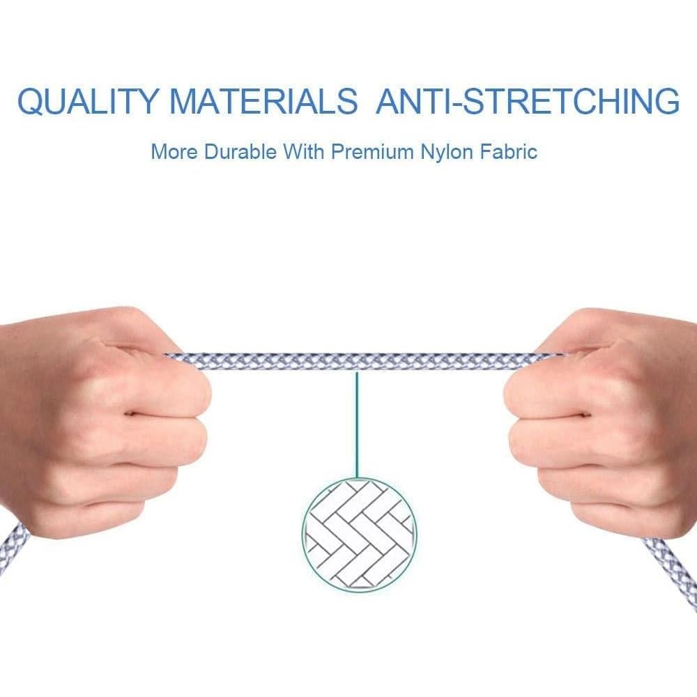 Cable Lightning TAKAGI 3Pack 1.8m Trenzado Nylon MFi