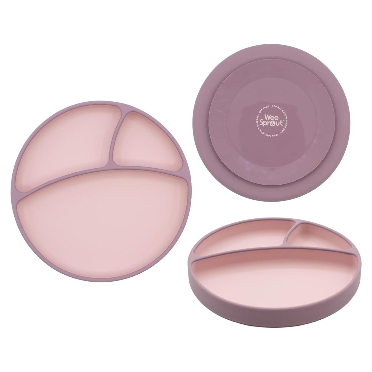 Plato de Silicona WeeSprout para Bebés - Dividido 12.7cm