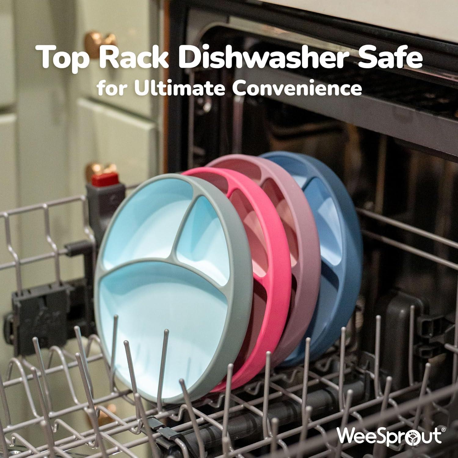 Plato de Silicona WeeSprout para Bebés - Dividido 12.7cm