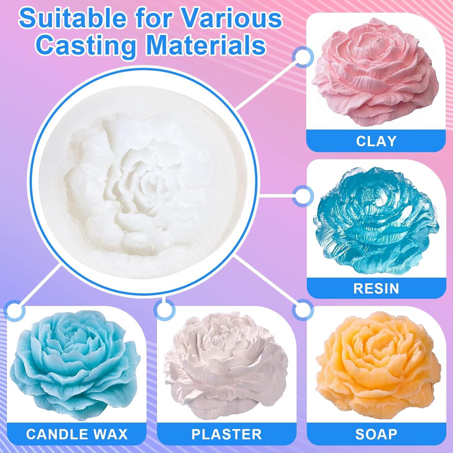 Kit de Moldes de Silicona MITINU 620ml 15A Curado Rápido