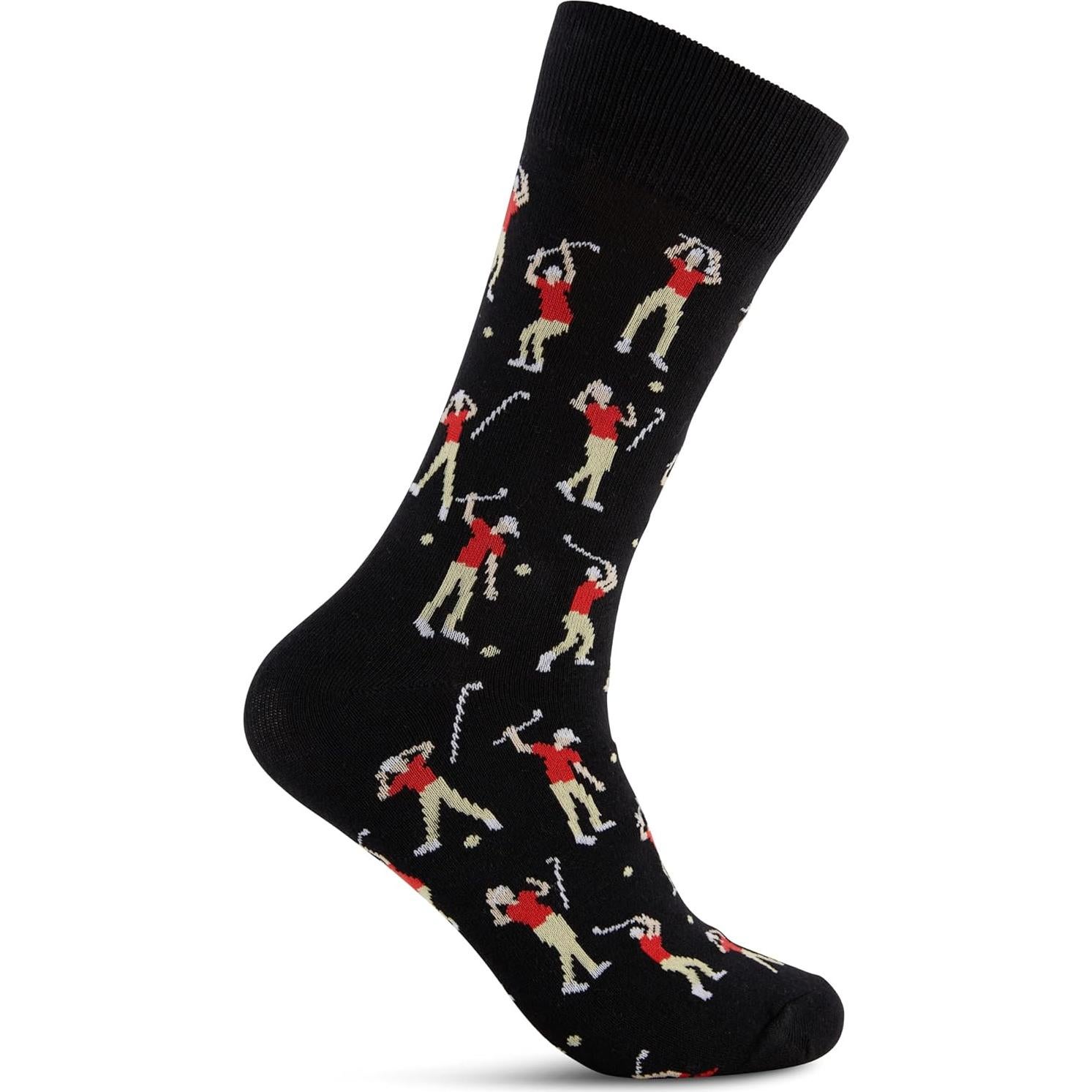 Calcetines de Golf Divertidos para Hombres - Talla Única 41-46