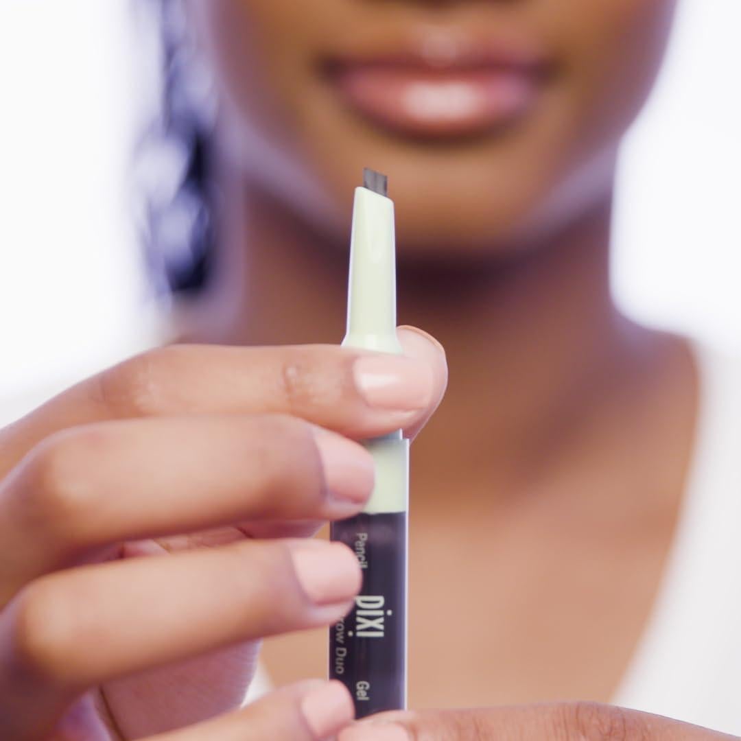 Dúo de Cejas Natural Pixi - Castaño Oscuro, Lápiz y Gel 9g