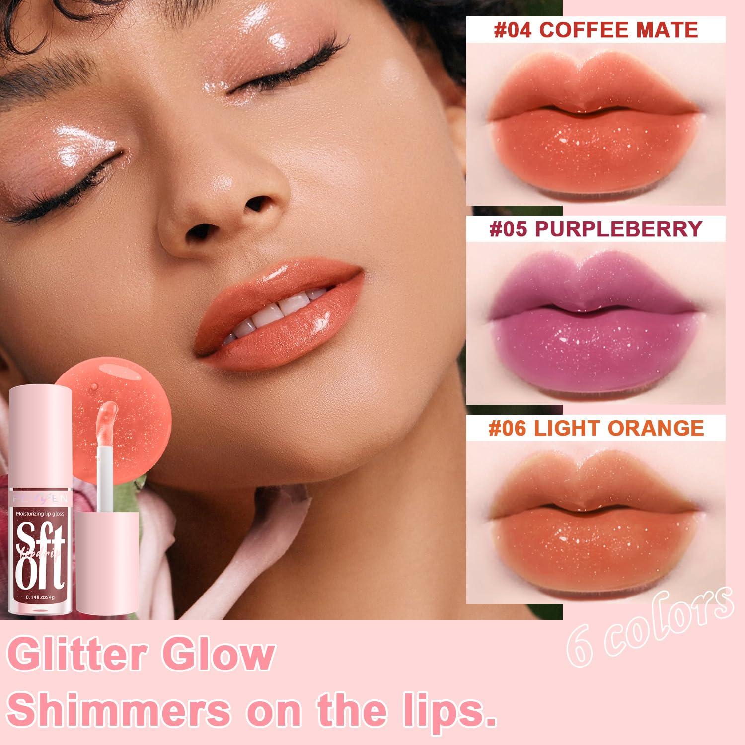 Set de 6 Aceites Hidratantes para Labios Meilury - Brillo y Volumen