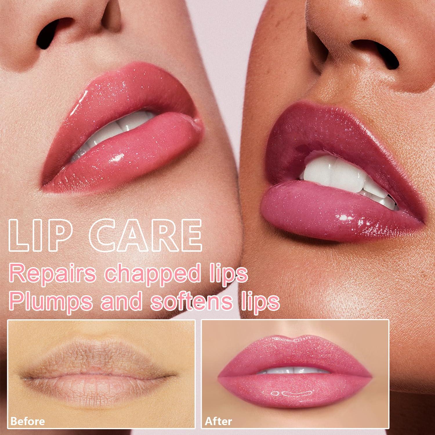 Set de 6 Aceites Hidratantes para Labios Meilury - Brillo y Volumen