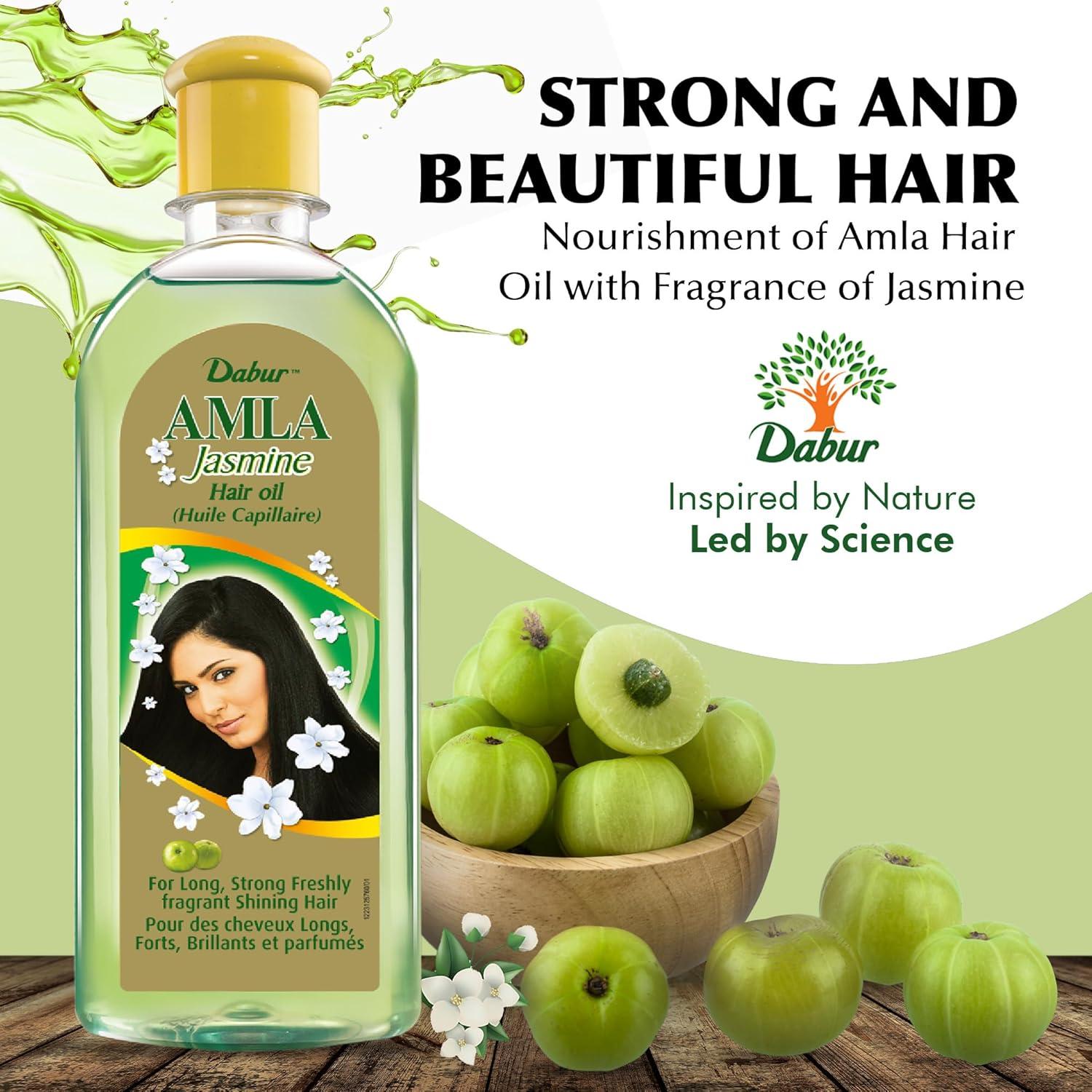 Aceite para el Cabello Dabur Amla Jasmine 300 ml - Hidratante y Fortalecedor