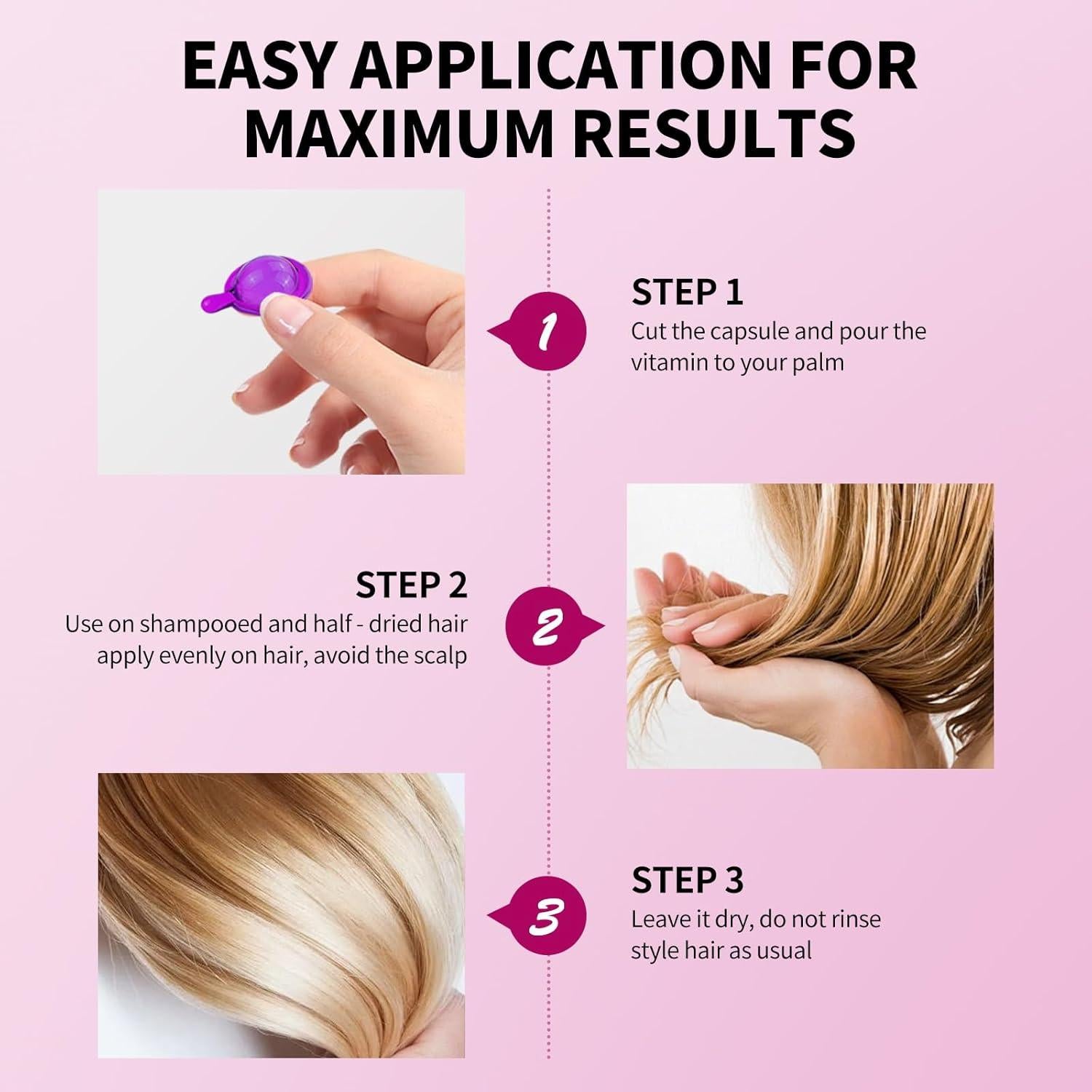 Suero Vitamínico para Cabello Gowwim - 30 Cápsulas Reparadoras