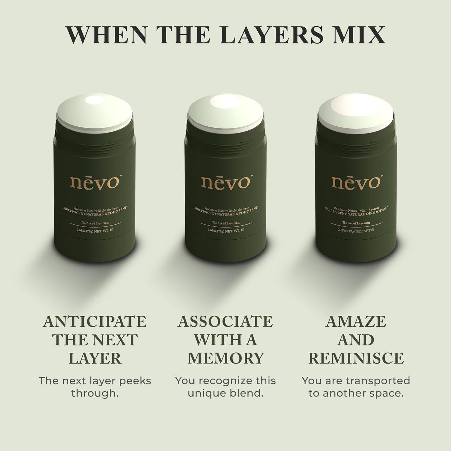 Desodorante Natural Nevo 75g - Bergamota, Vainilla, Cedro