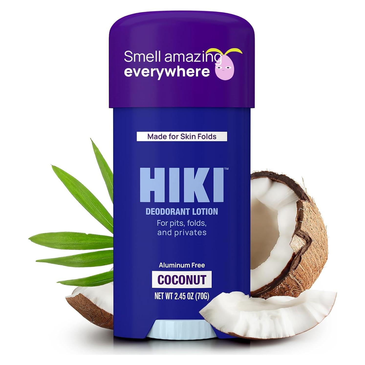 Crema Desodorante HIKI Coco 69.57g Piel Sensible Sin Aluminio