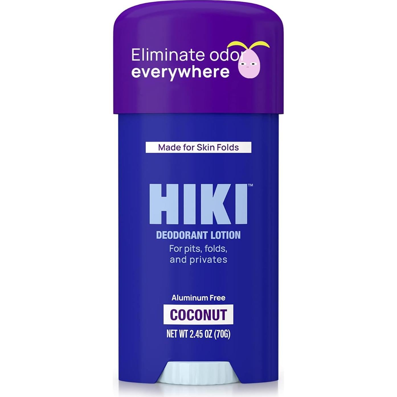 Crema Desodorante HIKI Coco 69.57g Piel Sensible Sin Aluminio