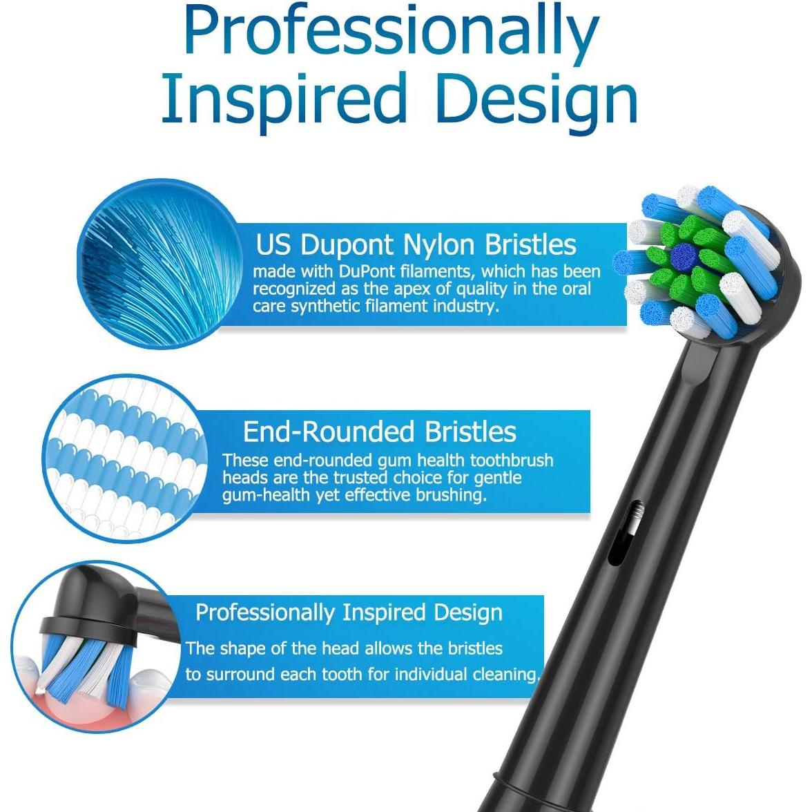 Cabezas de cepillo de repuesto Schallcare para Oral-B, 12 Pcs