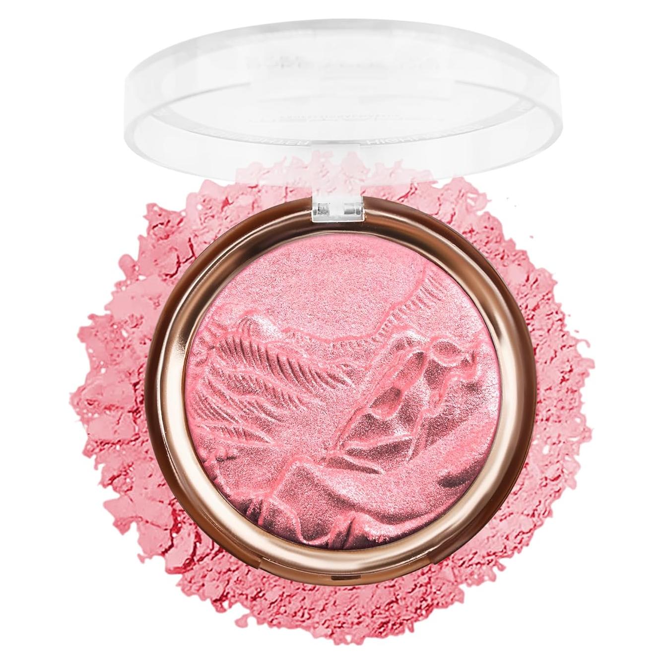 Paleta de Rubor Iluminador Horneado LYSdefeu Berry Glow 10.6g