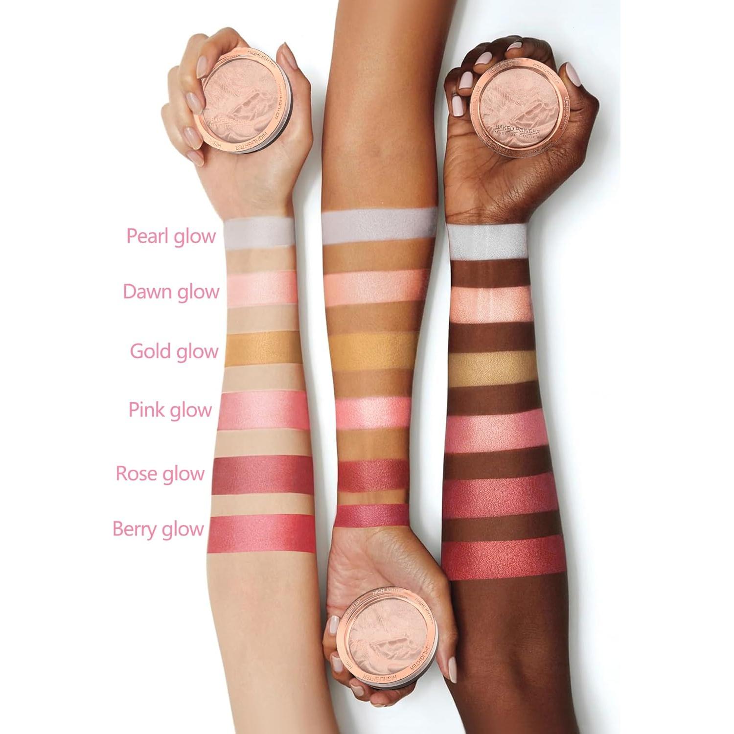 Paleta de Rubor Iluminador Horneado LYSdefeu Berry Glow 10.6g