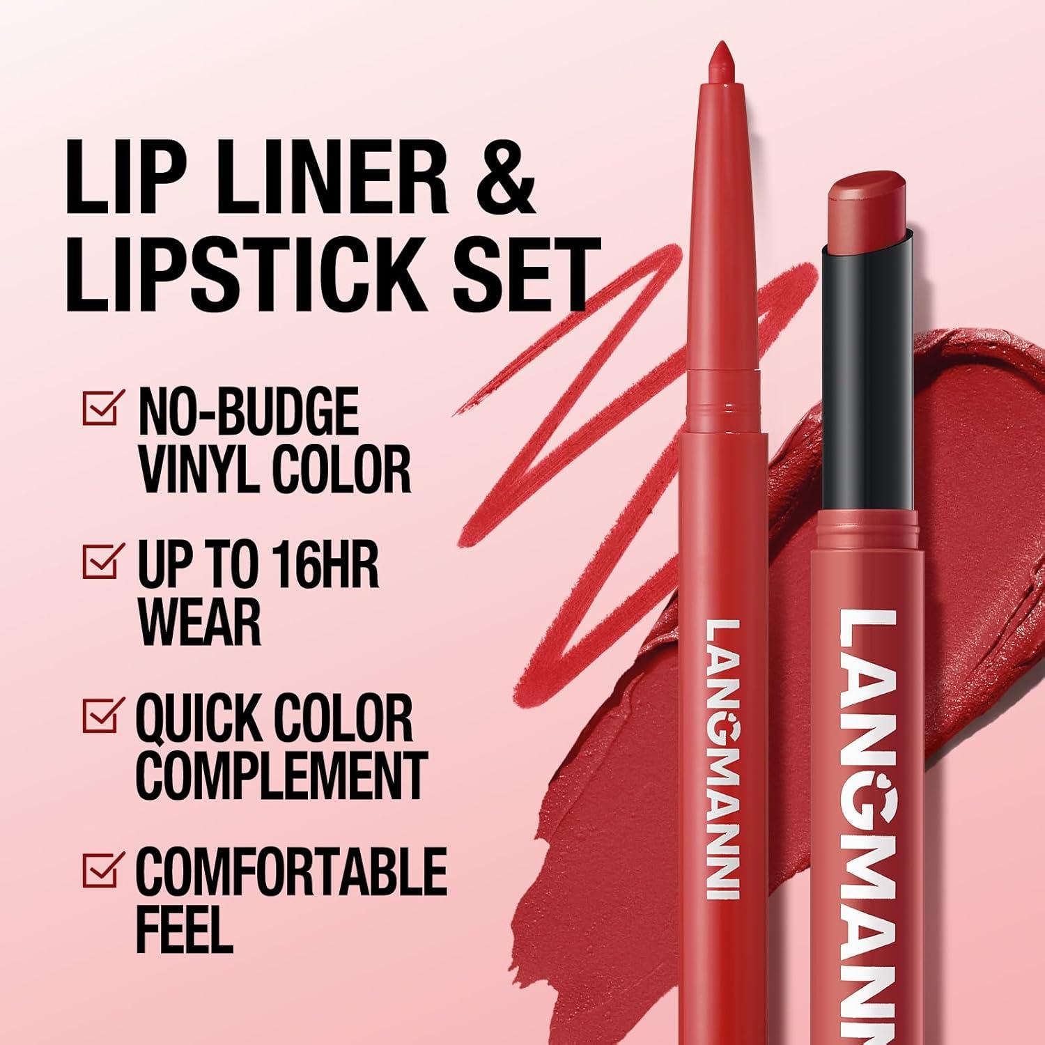 Set de Labios Jolilab 8 Piezas: 4 Lápices + 4 Pintalabios Mate y Crema