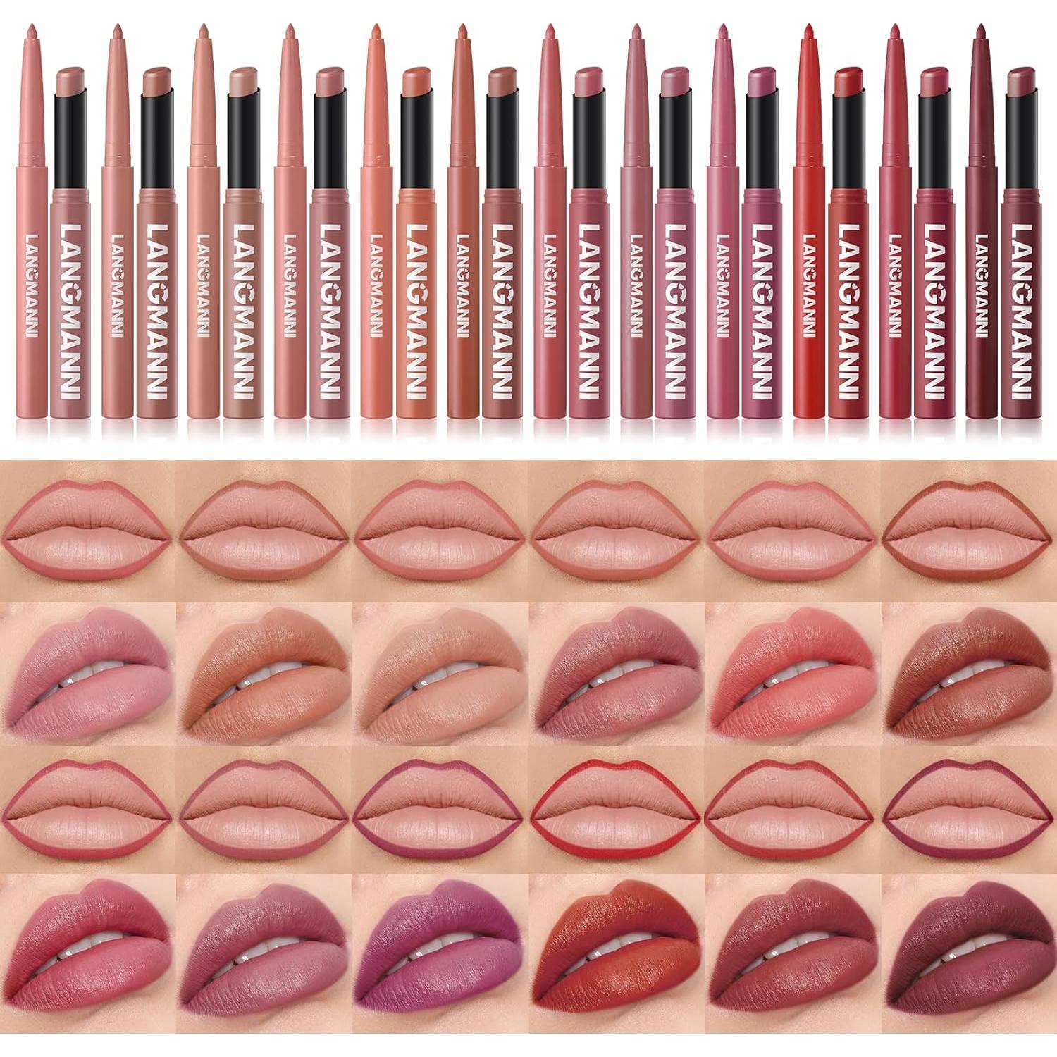 Set de Labios Jolilab 8 Piezas: 4 Lápices + 4 Pintalabios Mate y Crema