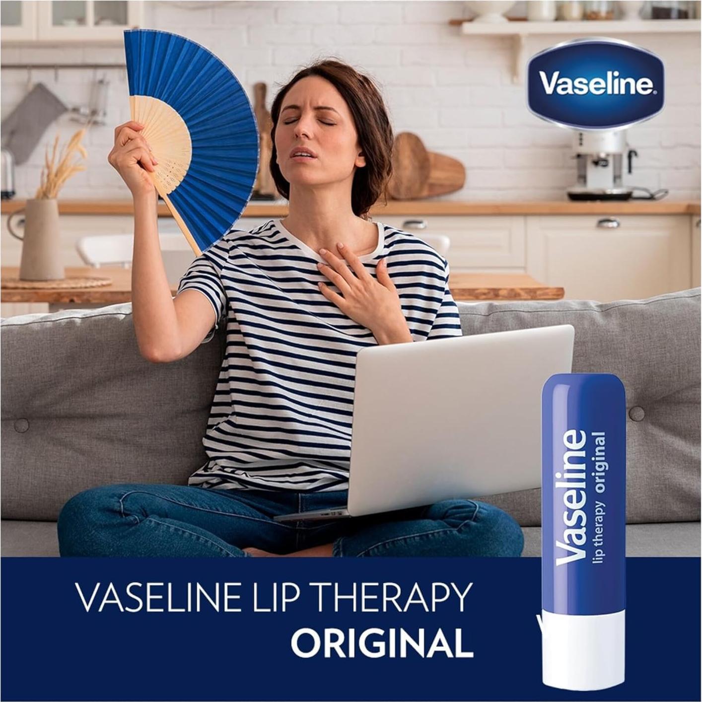 Bálsamo Labial Vaseline 4-Pack Original y Aloe Vera 4.8g