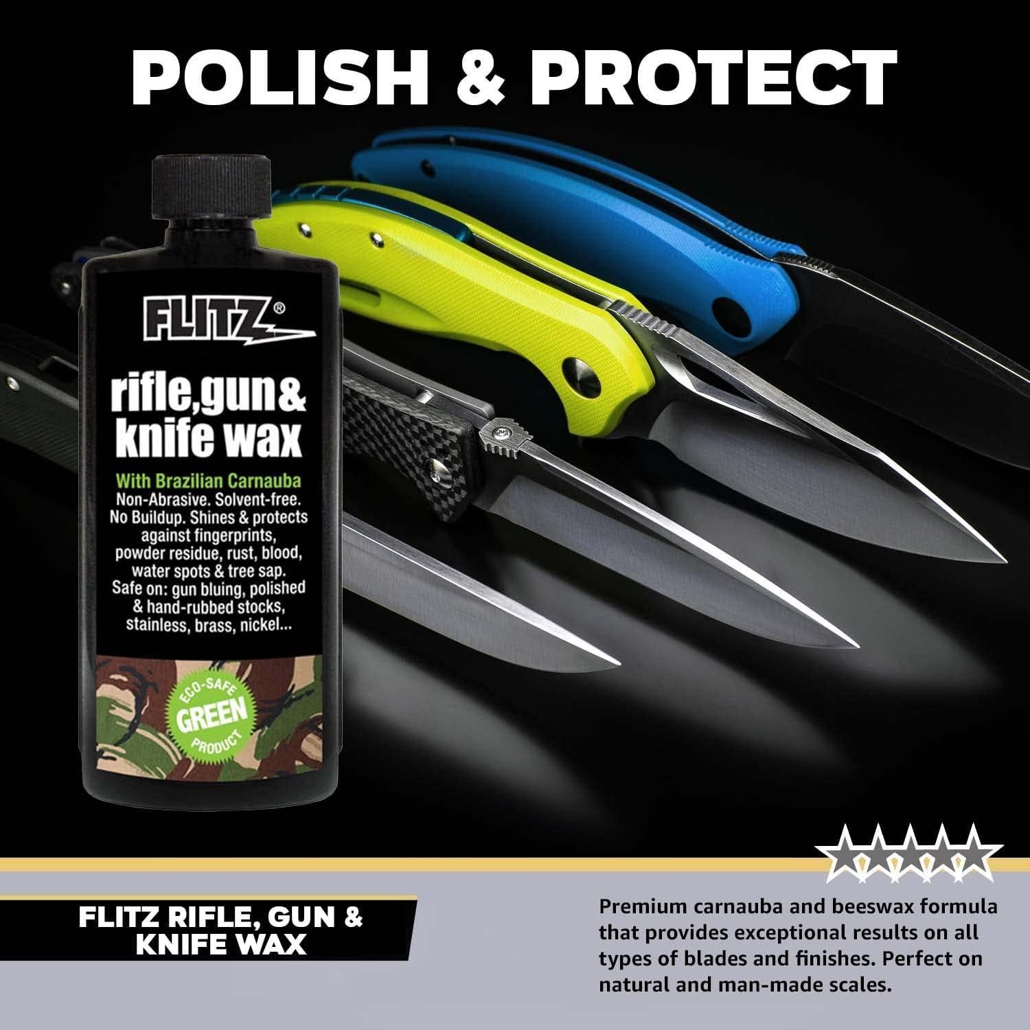 Cera para Rifle y Cuchillo Flitz 226g - Protección y Pulido