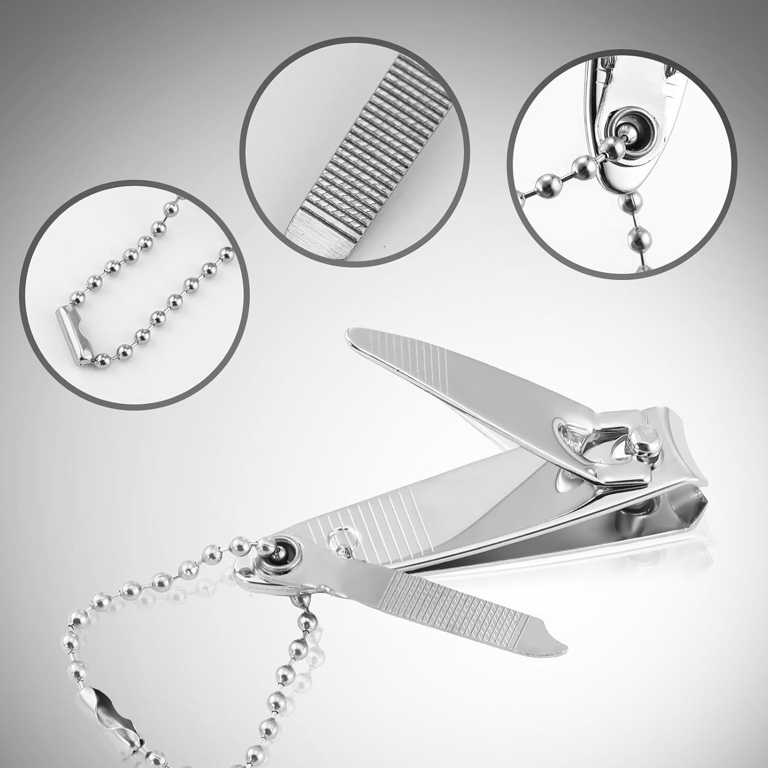 Kit de Cortauñas de Acero Inoxidable Mudder 28 Piezas