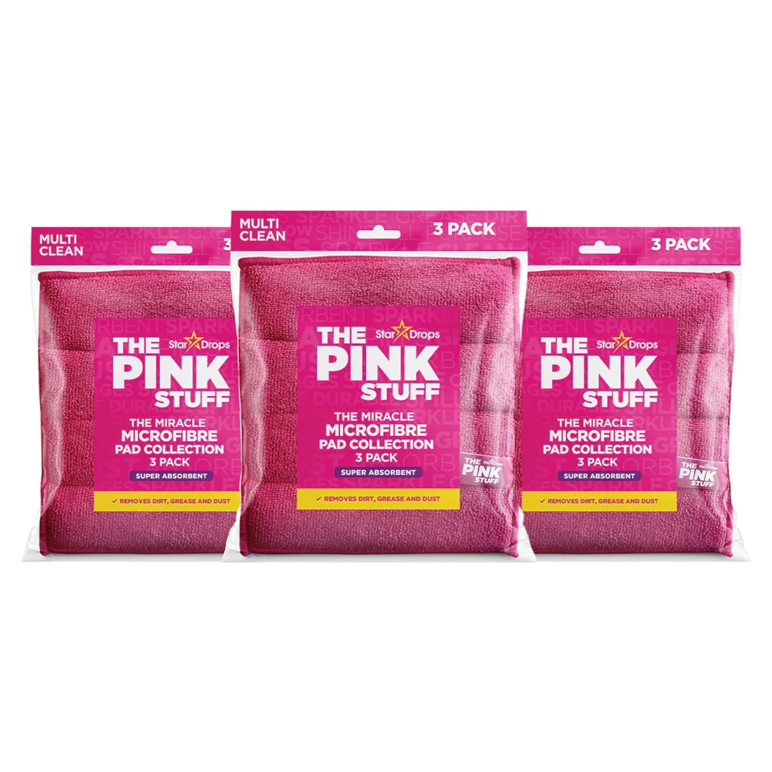 Almohadillas de Microfibra The Pink Stuff - 9 Paquete Reutilizables