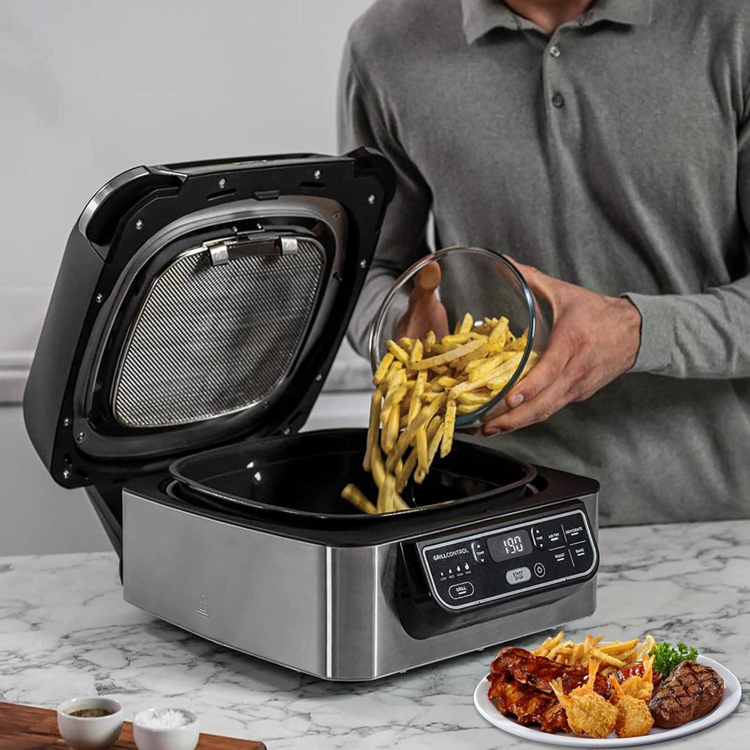 Escudo de Salpicaduras Acero Inoxidable KINLYBO para Ninja Foodi