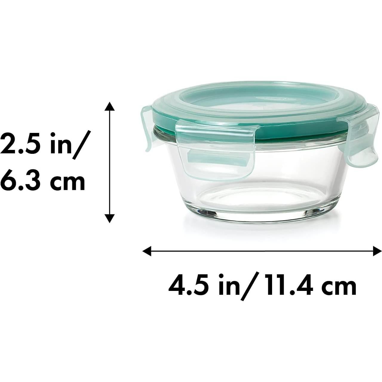 Contenedor Hermético de Vidrio OXO Good Grips 240ml Redondo