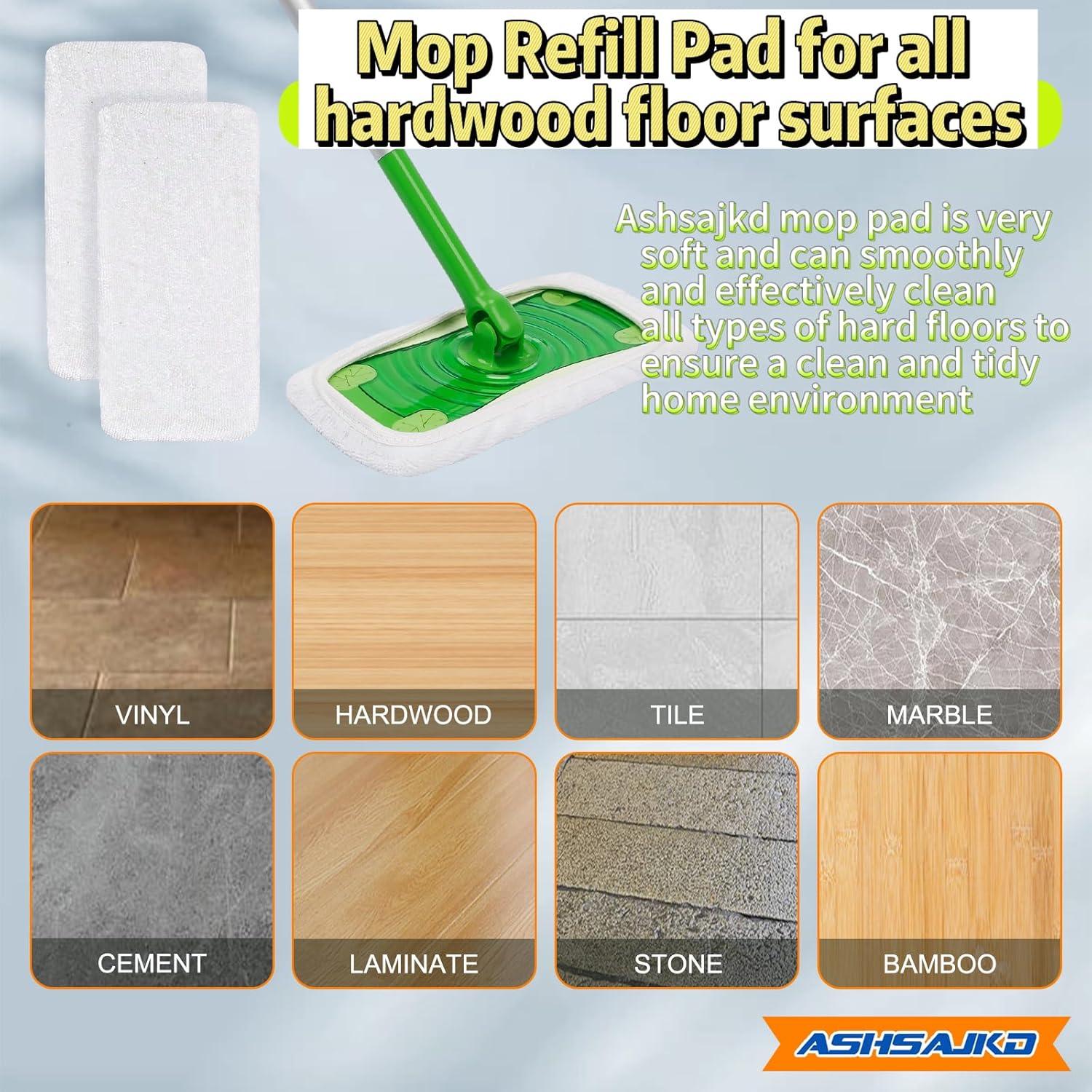 Paquete de 4 almohadillas de repuesto Swiffer 10-12" microfibra