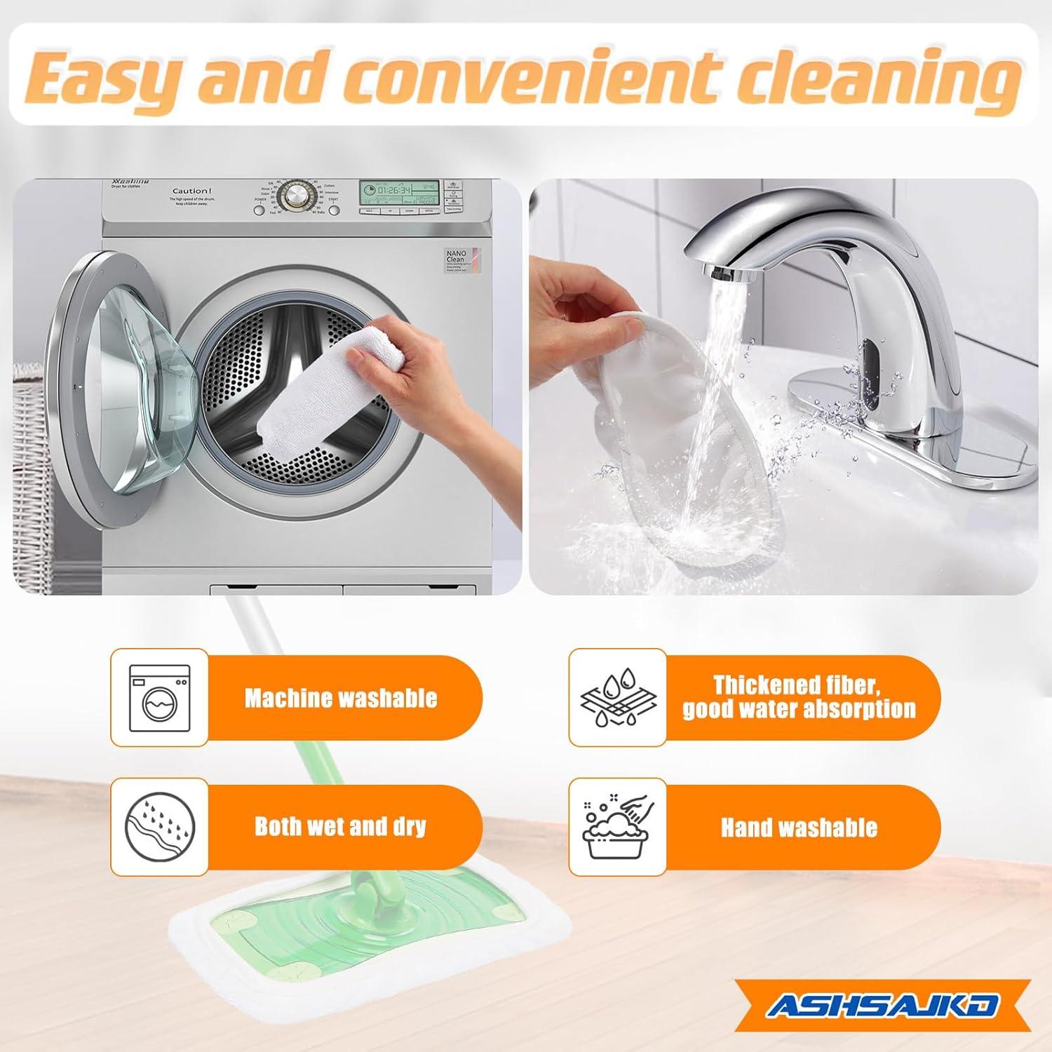 Paquete de 4 almohadillas de repuesto Swiffer 10-12" microfibra