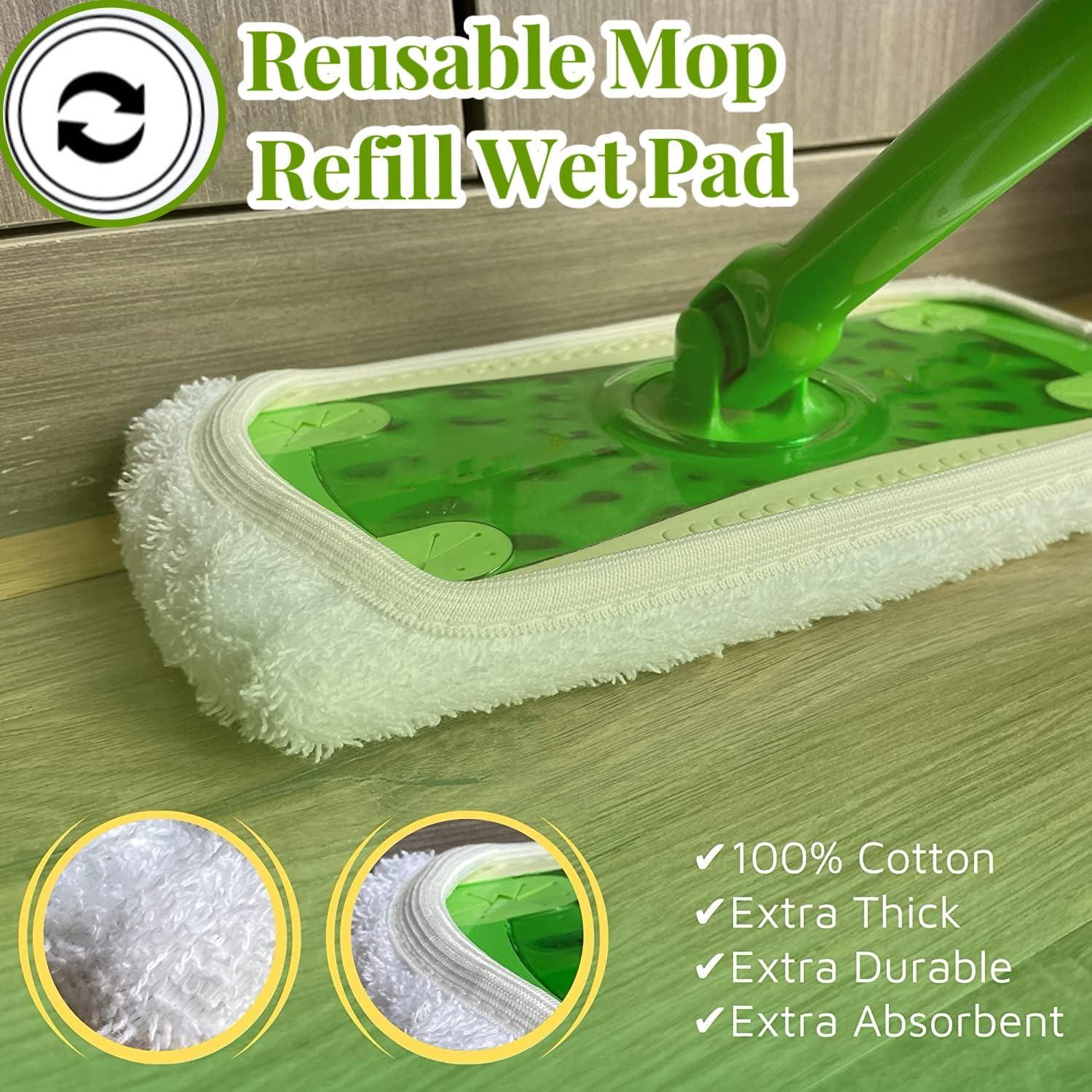 Paquete de 4 almohadillas de repuesto Swiffer 10-12" microfibra