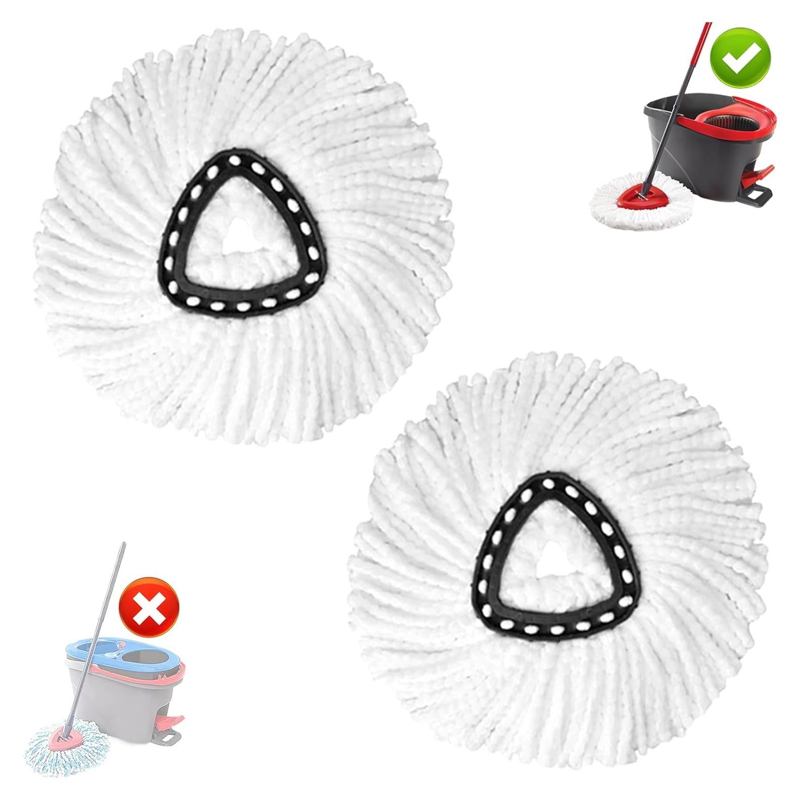 Cabezas de Repuesto para Mopa Giratoria High-PQ 2Pack Microfibra