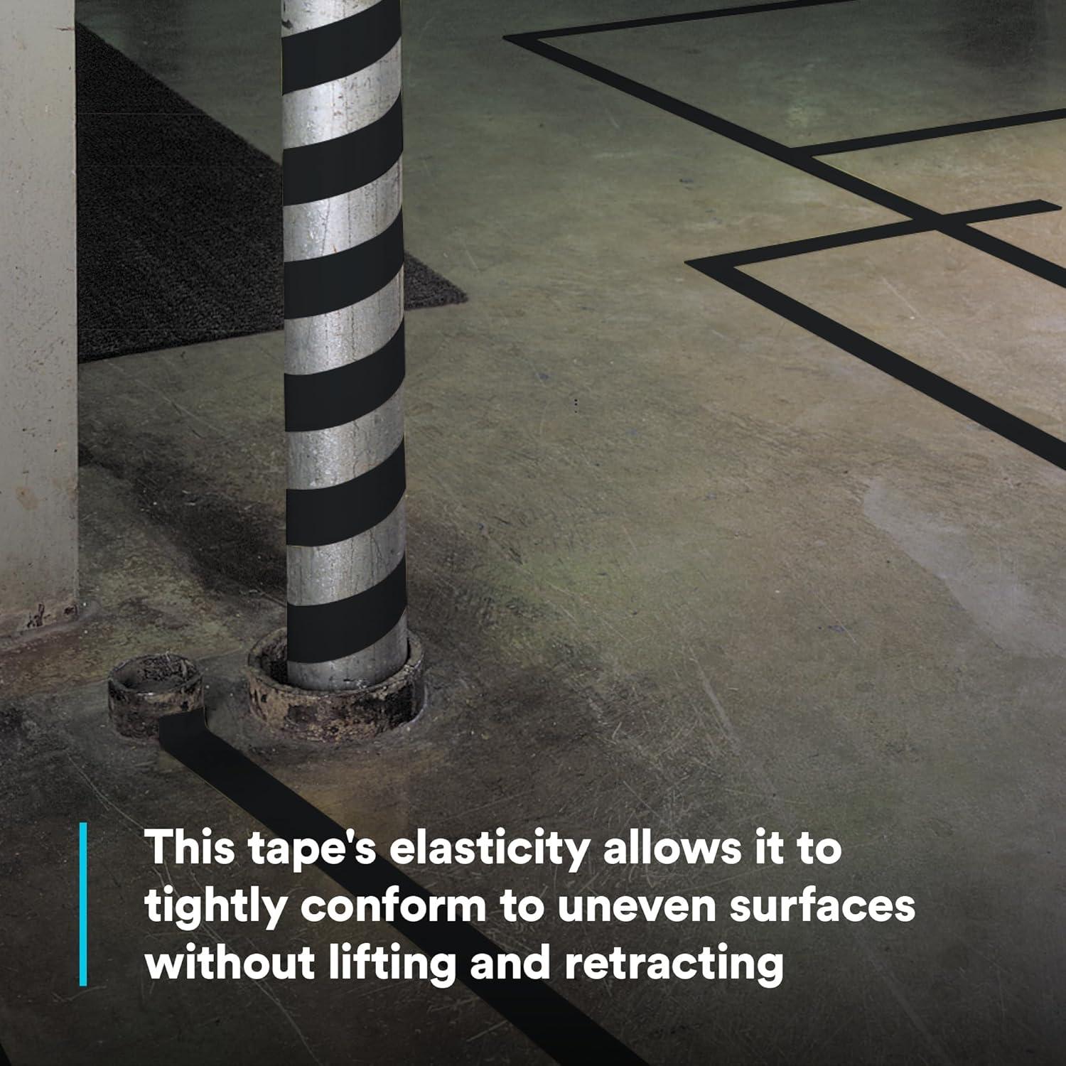 Cinta de Vinilo 3M 471, 5 cm x 10 m, Negro, Rollo para Marcado