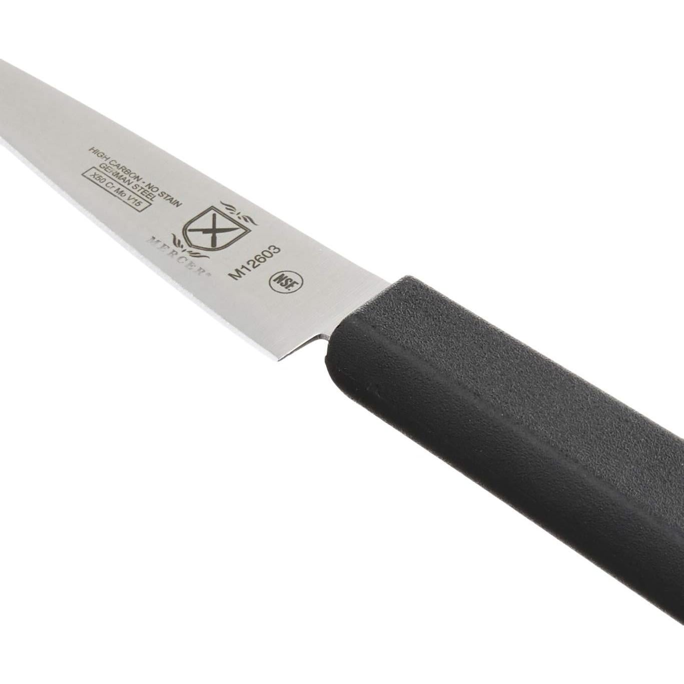 Cuchillo de Tallado Tailandés Mercer Culinary M12603 8.9 cm Negro