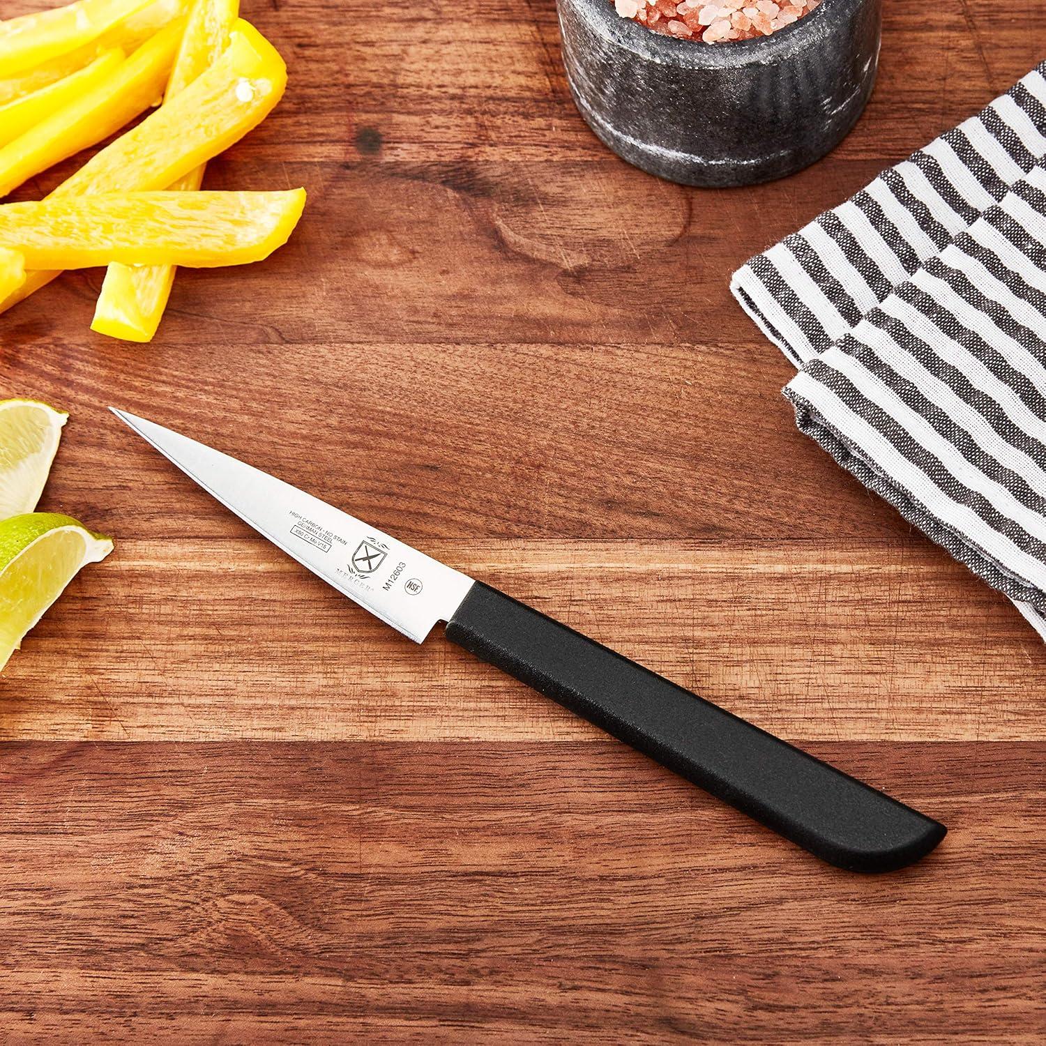 Cuchillo de Tallado Tailandés Mercer Culinary M12603 8.9 cm Negro