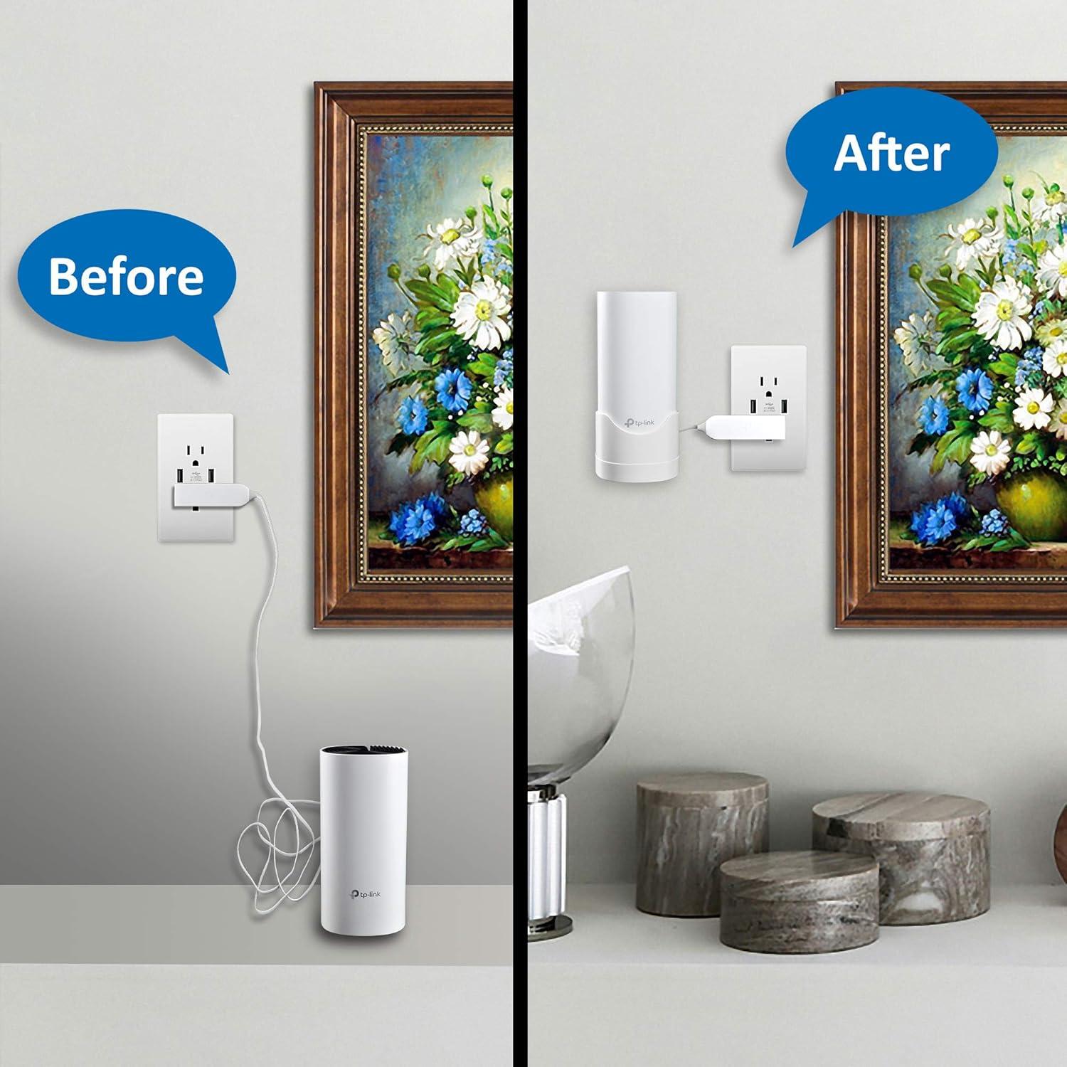 Soporte de Pared para Router WiFi Deco S4, S7, M4, P9, W2400 - 2 Paquete