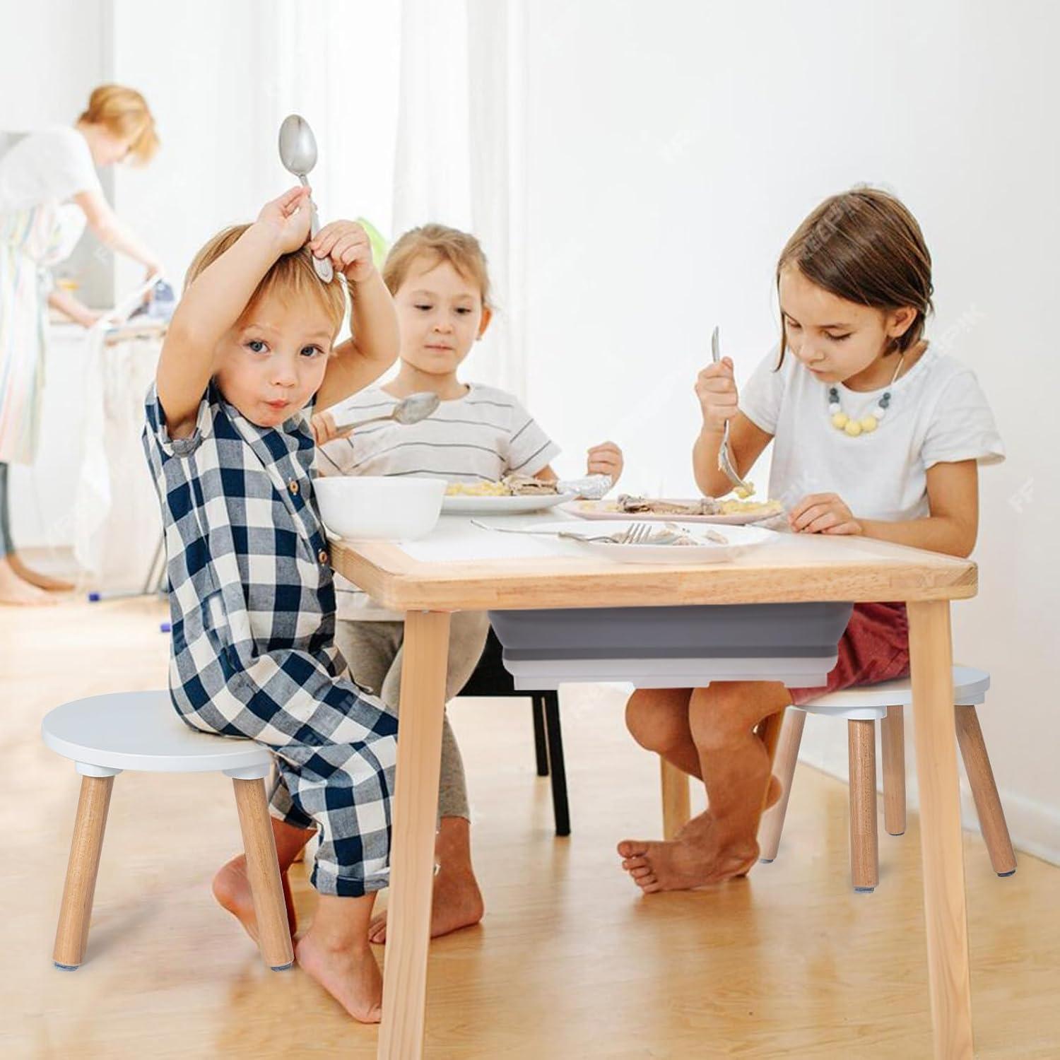 Taburete de Madera para Niños Frogprin 25.4 cm Antideslizante