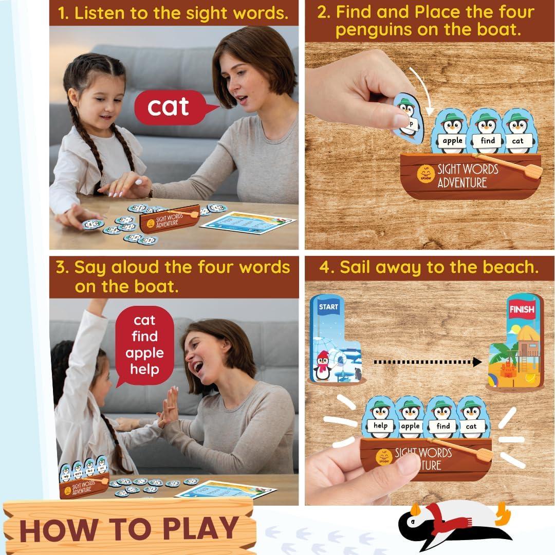 Juego de Aventura de Palabras Visuales Zicster - 300 Tarjetas para Niños 4-6 Años