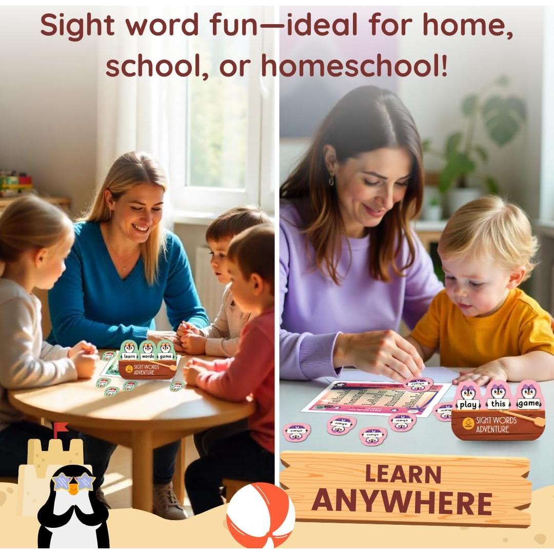 Juego de Aventura de Palabras Visuales Zicster - 300 Tarjetas para Niños 4-6 Años