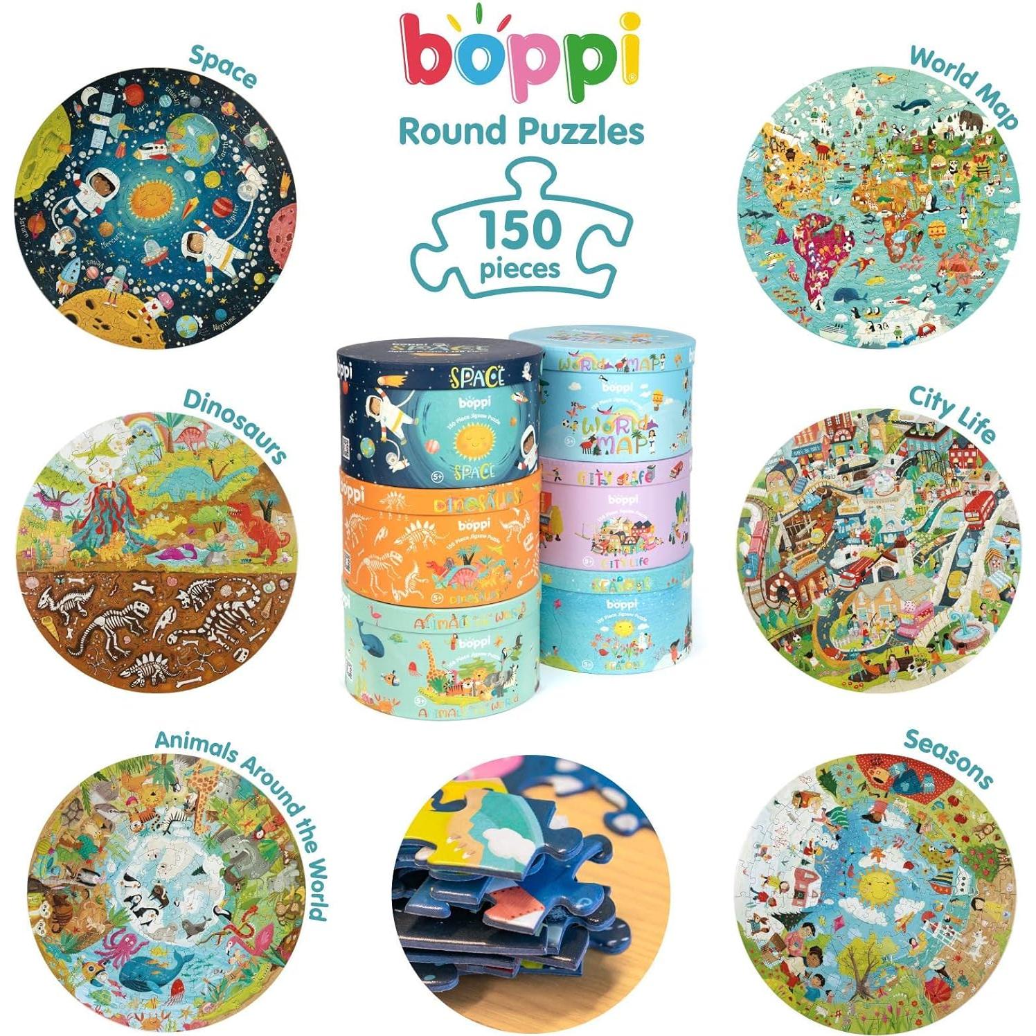 Rompecabezas Redondo de Animales Boppi - 150 Piezas Ecológico