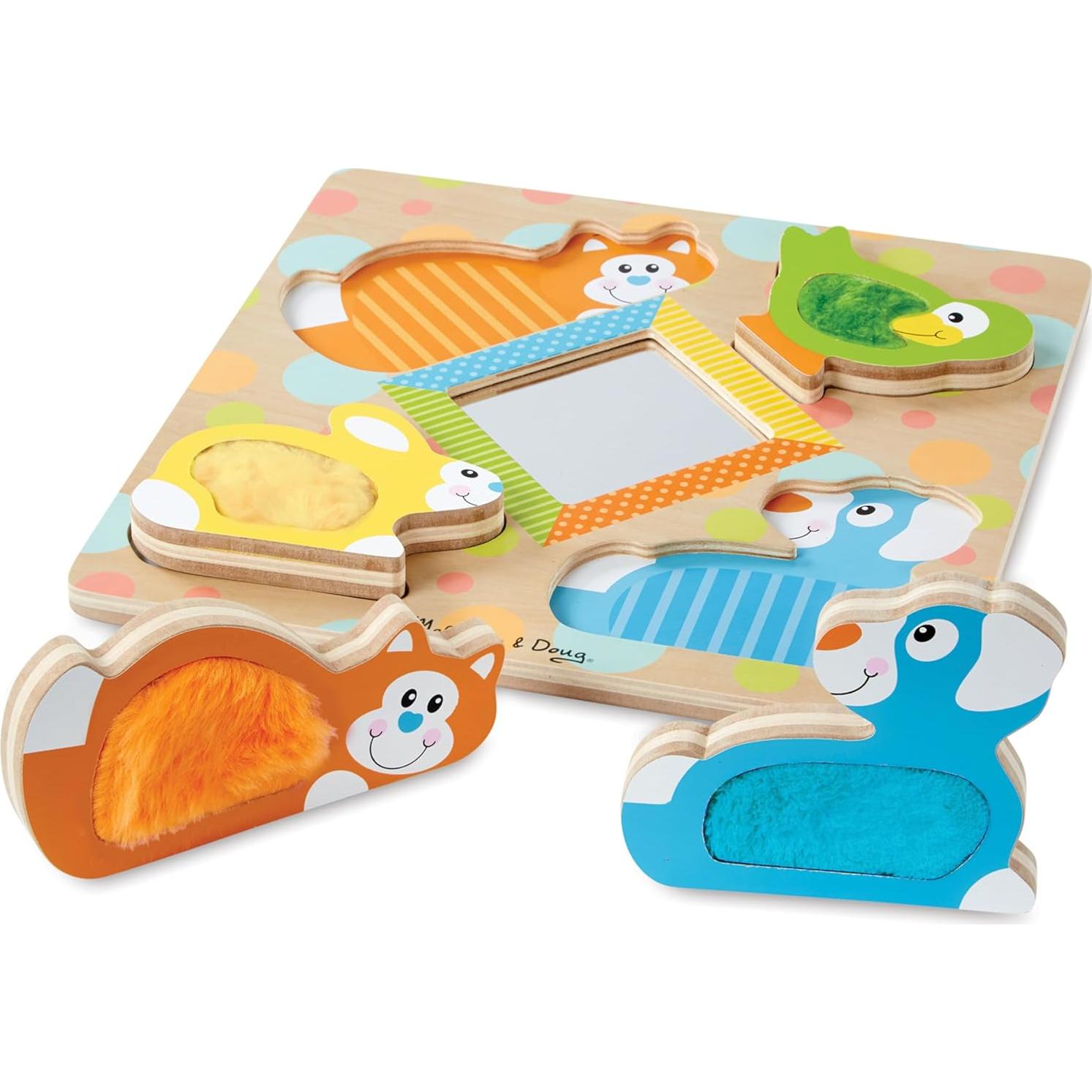 Rompecabezas de Madera Melissa & Doug con Espejo y Animales