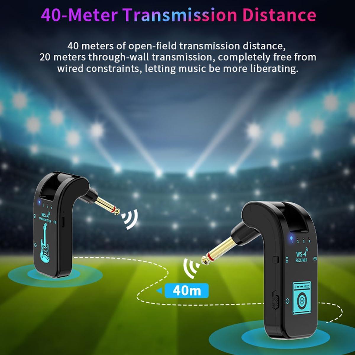 Sistema Inalámbrico de Guitarra 2.4GHz MUS250102 Negro