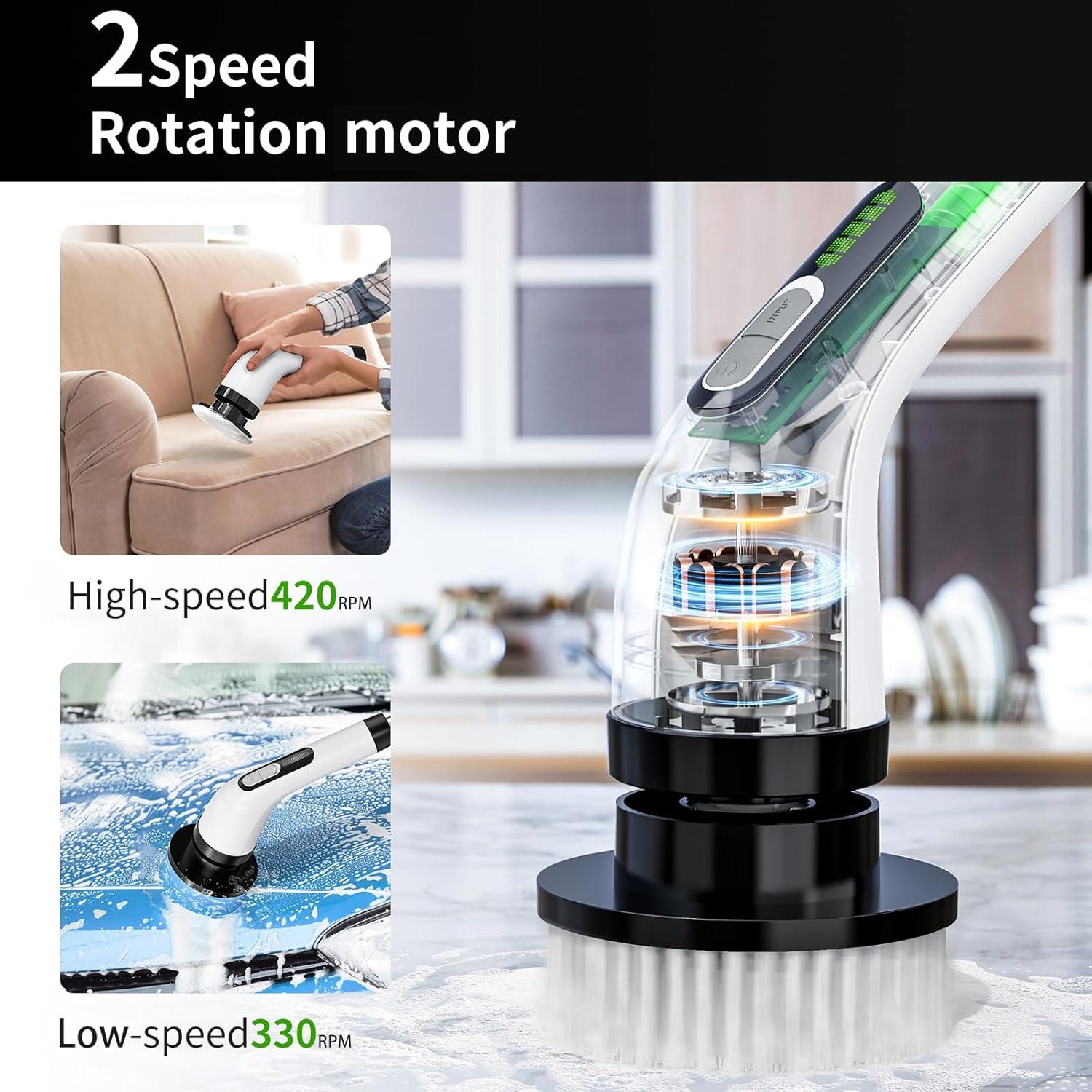 Limpiador Eléctrico Inalámbrico HIMAAT A10 IPX7 con 8 Cabezas