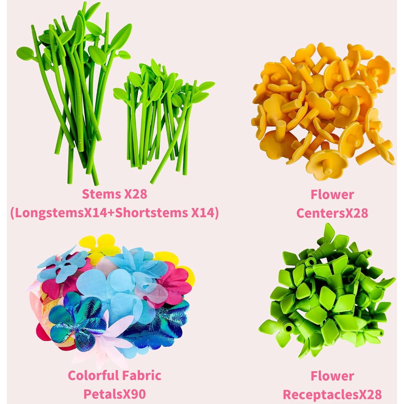 Kit de Manualidades de Flores DIY Dikopubby para Niños 3-6 Años